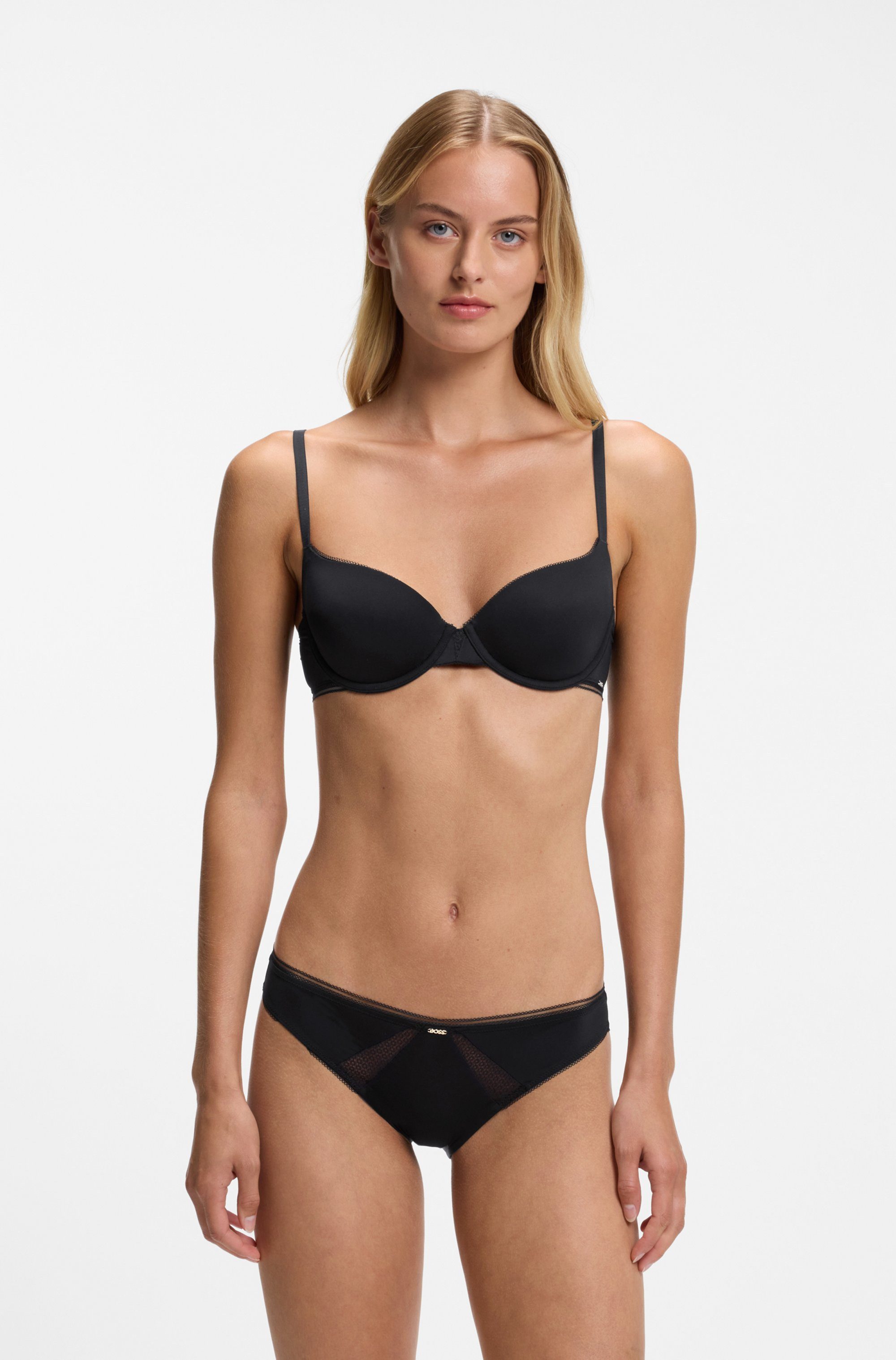 BOSS Slip BRIEF B.PURE mit Spitzeneinsatz