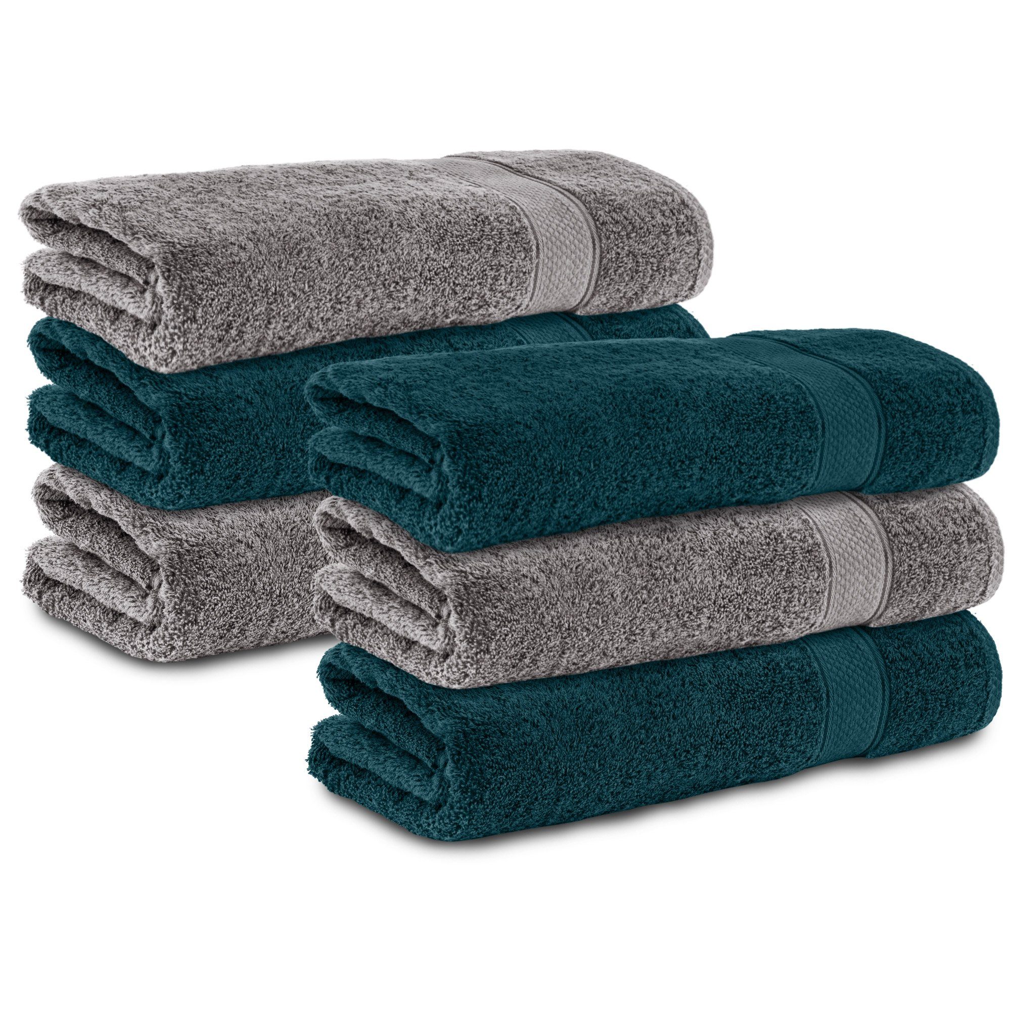 Komfortec Handtuch Set 100% Baumwolle, 470 g/m², Frottee (Set, 4-St), Handt günstig online kaufen