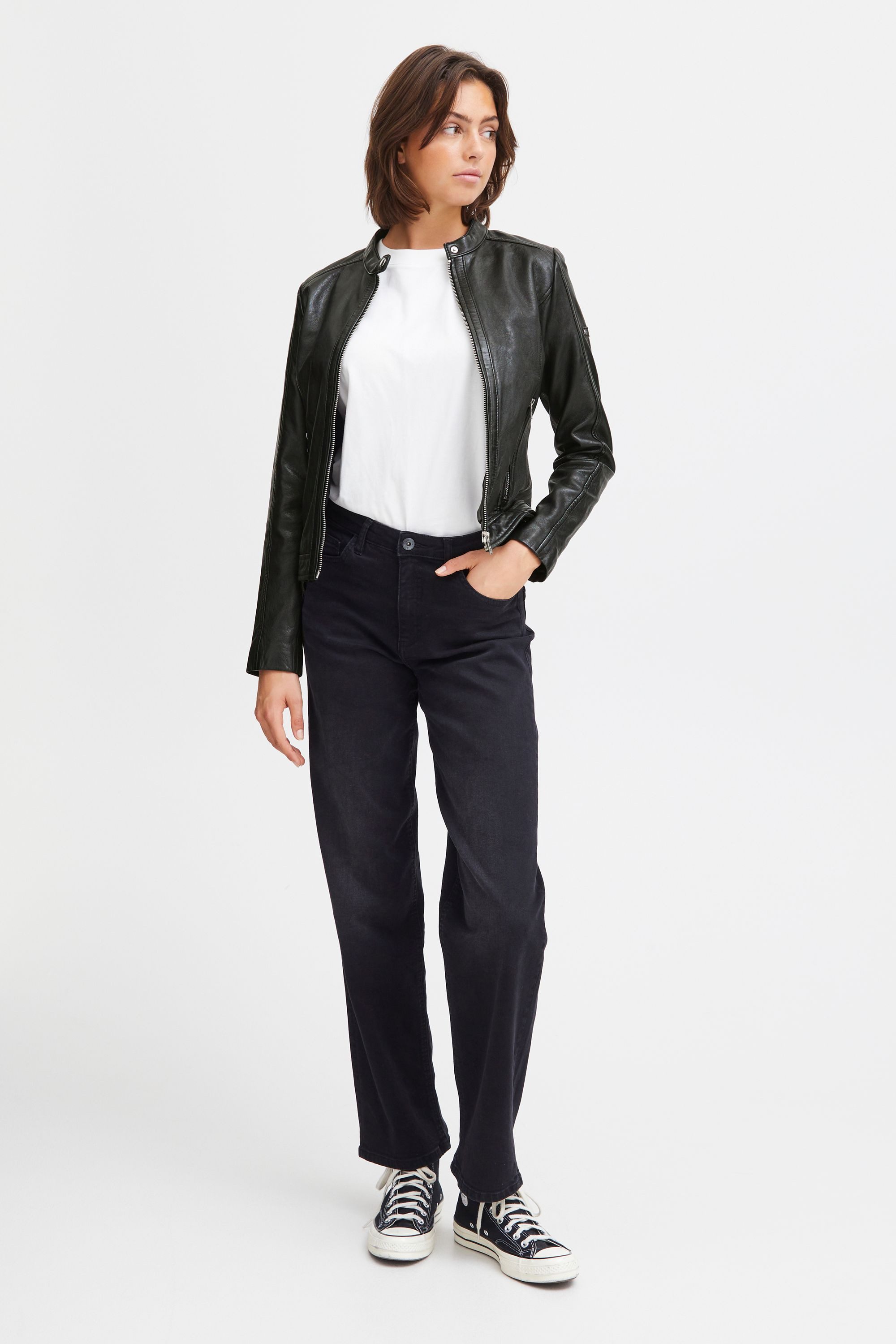 OXMO Lederjacke OXDenise Modische Echtlederjacke günstig online kaufen