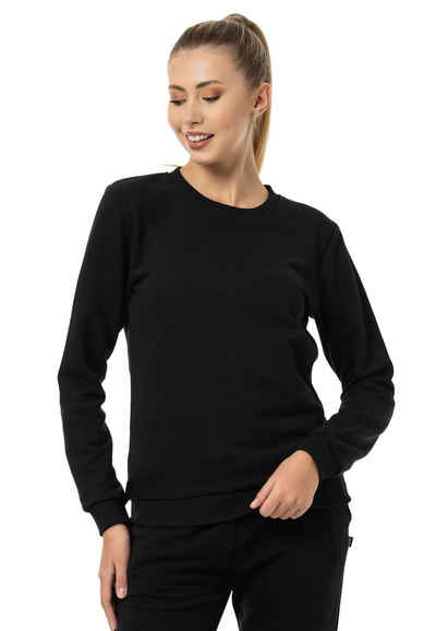 RedBridge Sweatshirt Rundhals Pullover Schwarz M Premium Qualität