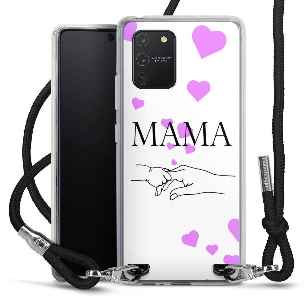 DeinDesign Handyhülle Muttertag Mama Familie Muttertag-Mama und kinder, Samsung Galaxy S10 Lite Handykette Hülle mit Band Case zum Umhängen