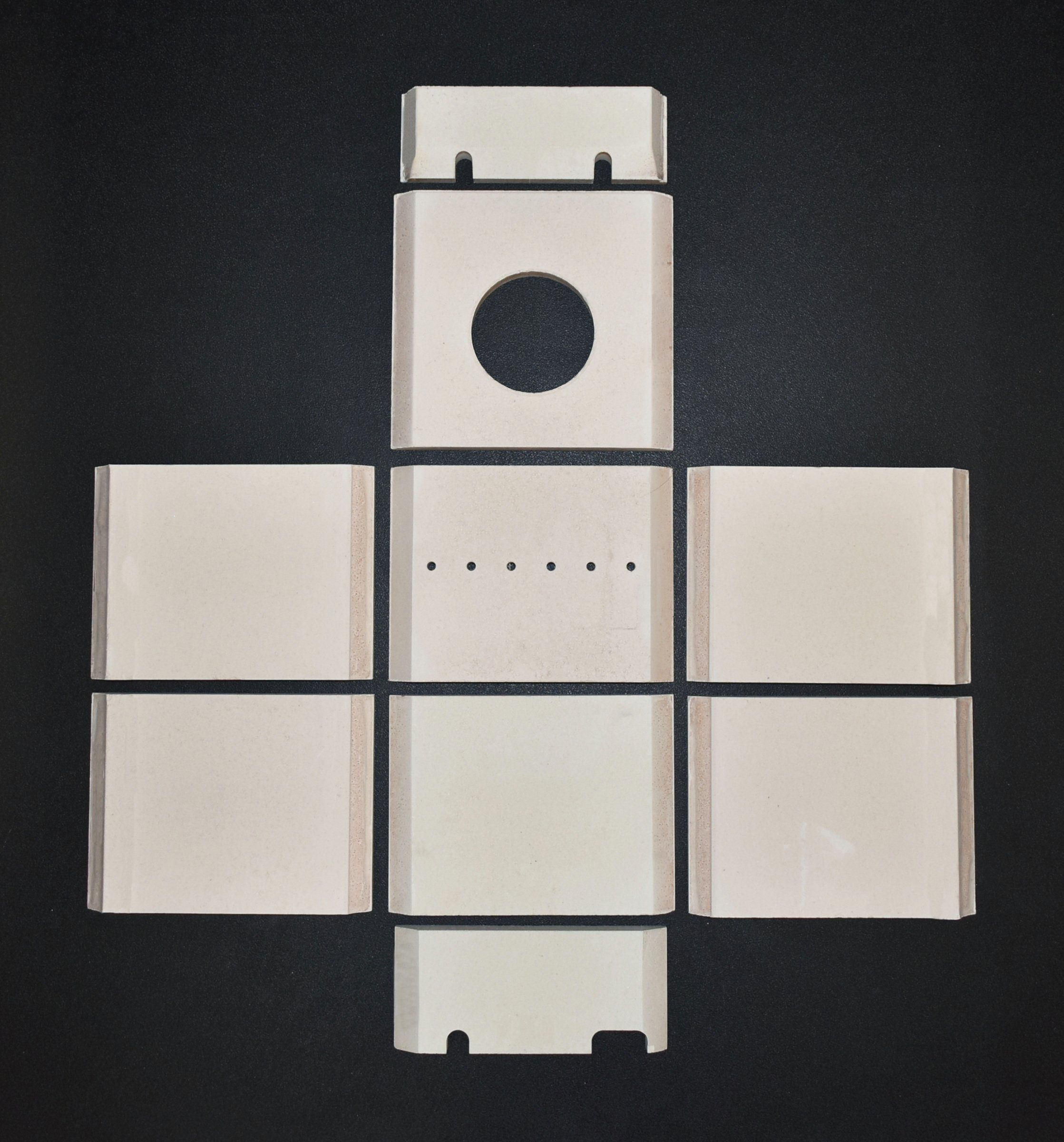 kaminXpert Feuerraumplatten A für Techfire UNI-1550 Kaminofen Ersatzteil Feuerraumauskleidung