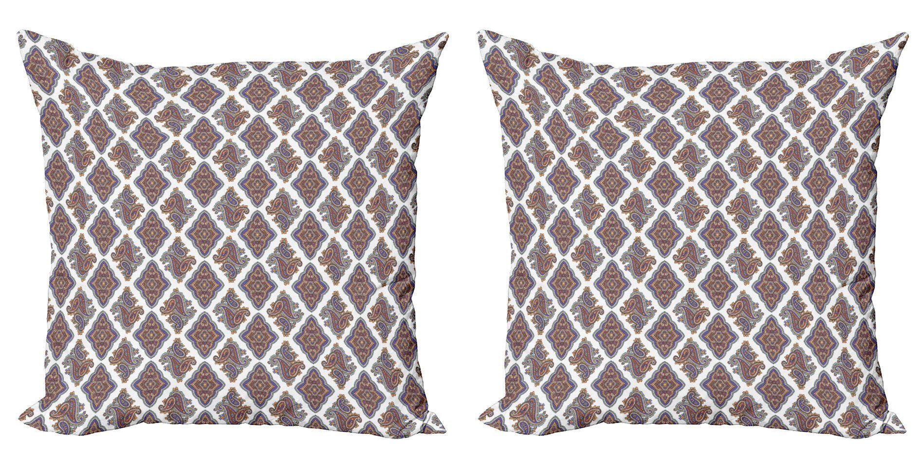 Kissenbezüge Modern Accent Doppelseitiger Digitaldruck, Abakuhaus (2 Stück), Paisley floral ornamental