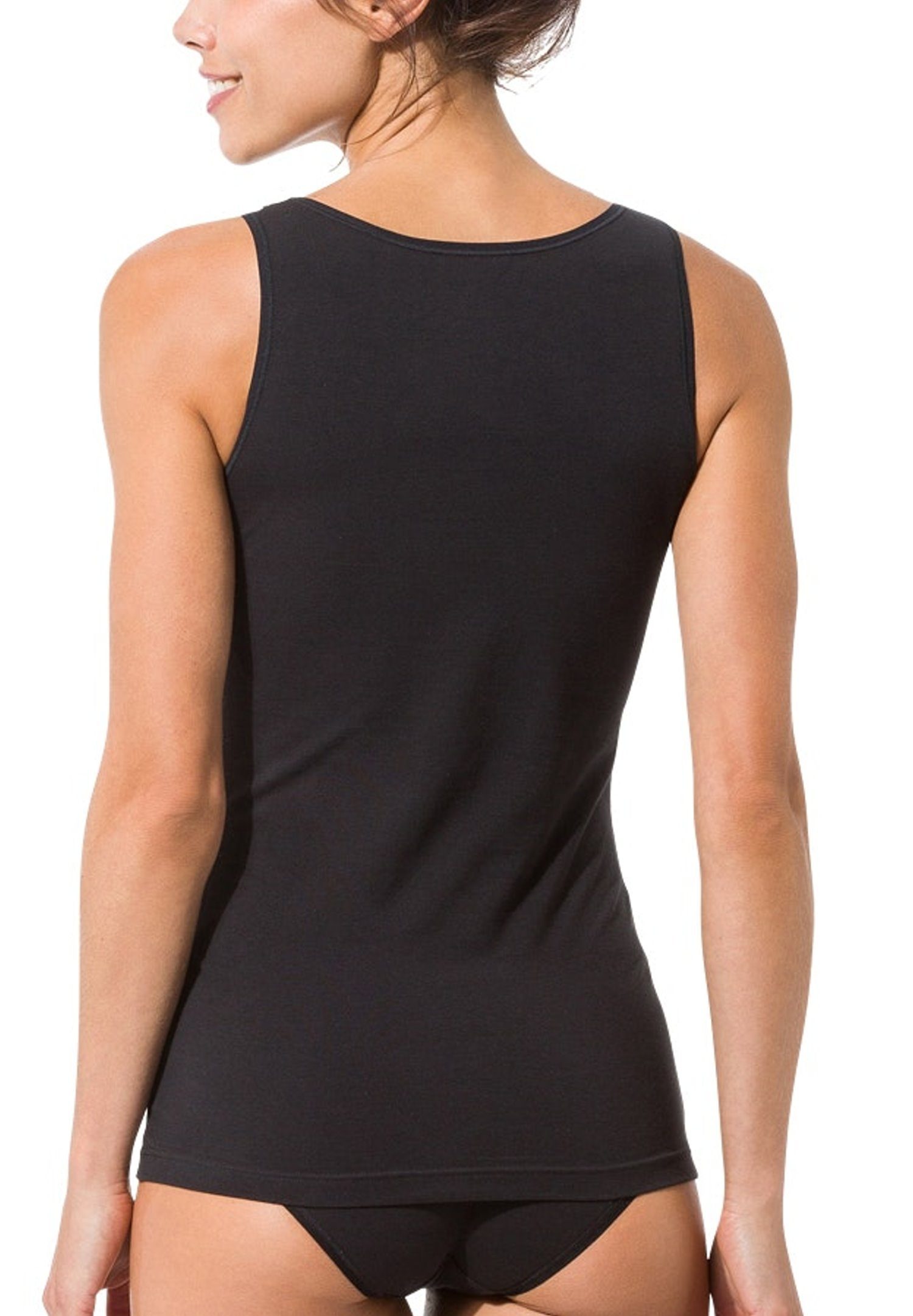 Skiny Unterhemd Skiny Damen Unterhemd (1, Baumwollmischung 1-St) schwarz