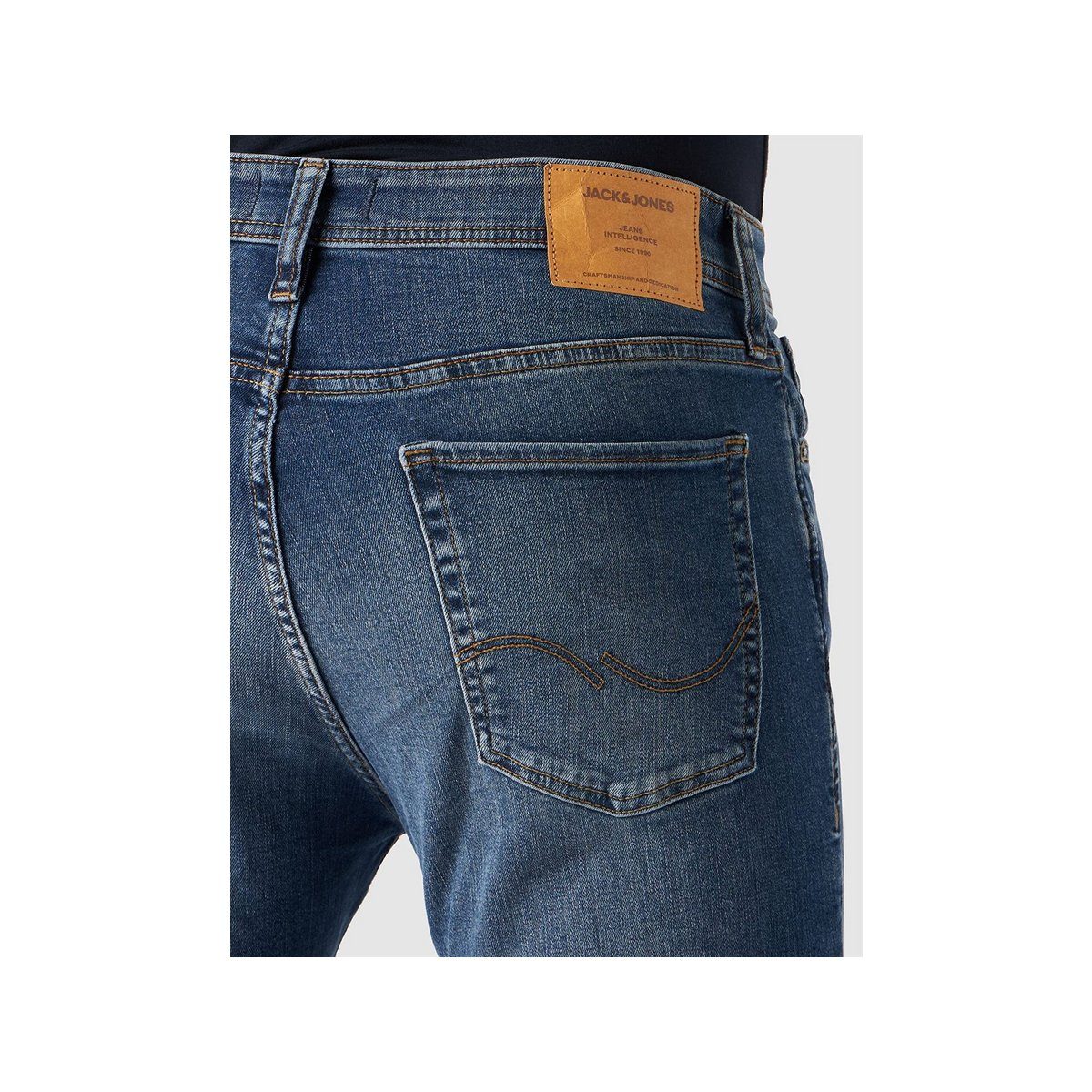 5-Pocket-Jeans blau Jones & (1-tlg) Jack