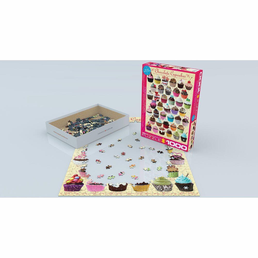 1000 Cupcakes, Schokoladen EUROGRAPHICS Puzzle Puzzleteile