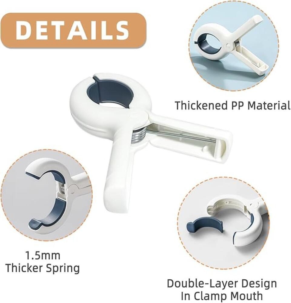 FELIXLEO Rohrklemme Handtuchklammer Strandliegen Winddicht Kunststoff Pool