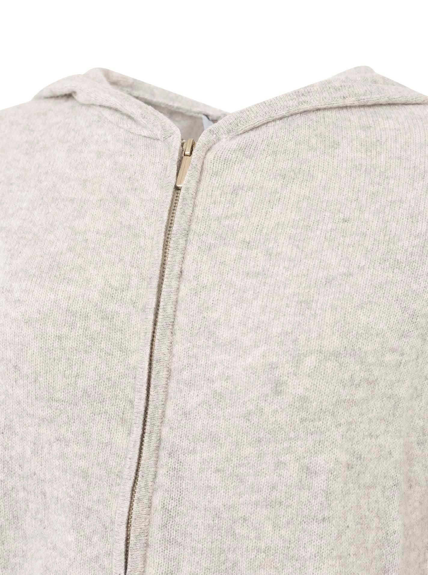 Zwillingsherz Kapuzenstrickjacke 100% Kaschmir Cardigan mit Kapuze – Bild 3 von 3