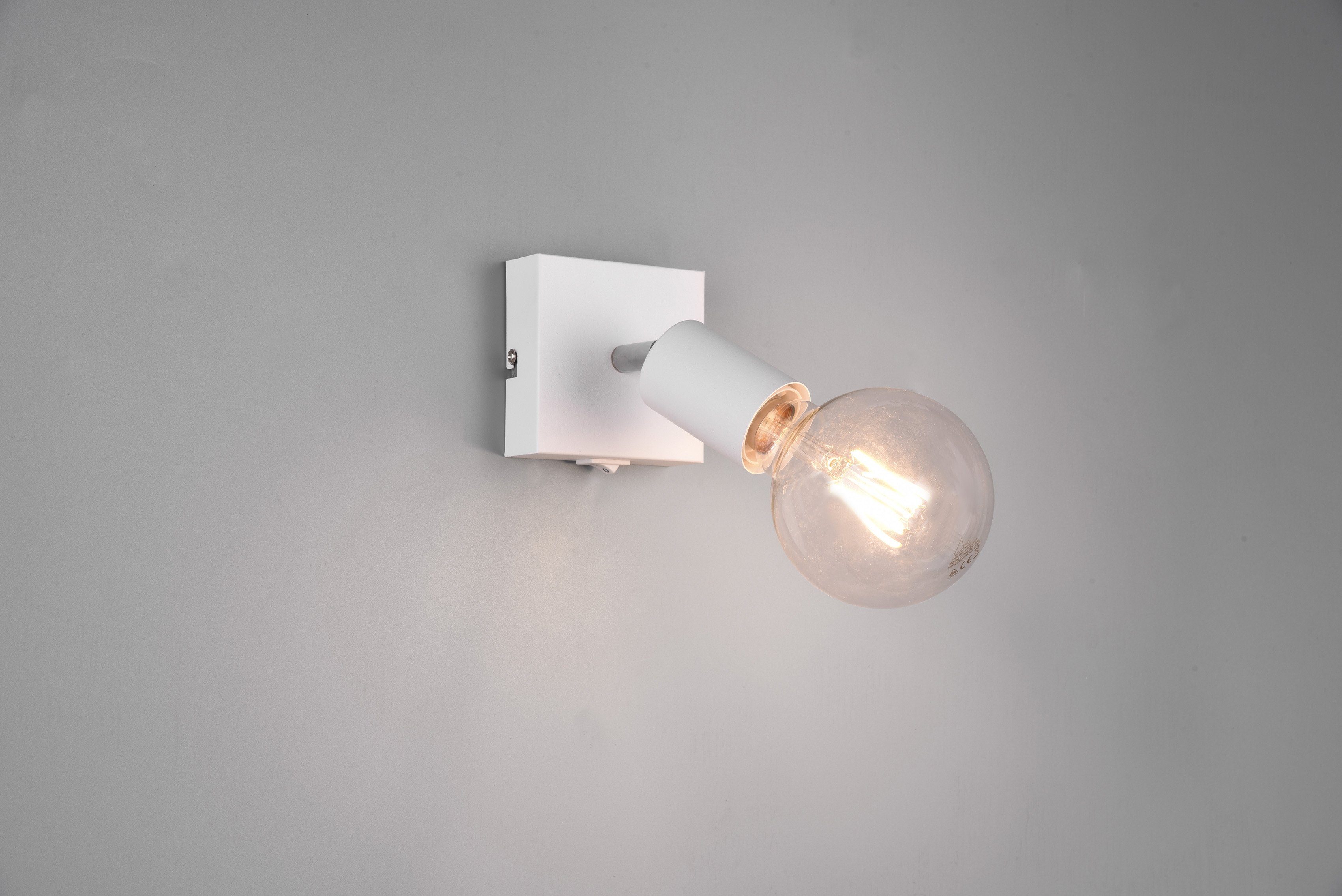 Reality Leuchten Wandstrahler VANNES, Ein-/Ausschalter, ohne Leuchtmittel, günstig online kaufen