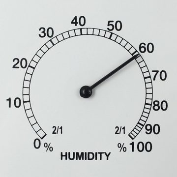 Koopman Wanduhr 40cm Outdoor (Uhr Temperatur Thermometer Hygrometer Luftfeuchtigkeit)