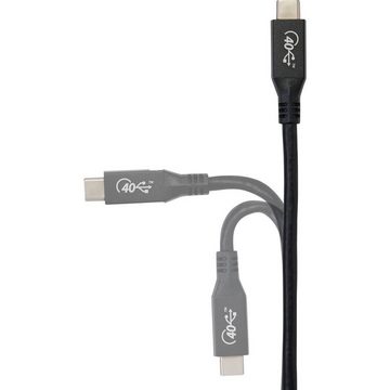 Renkforce USB4® USB-C® auf USB-C®™ 8K 60 Hz 40 Gbps Kabel, USB-Kabel, Aluminium-Stecker