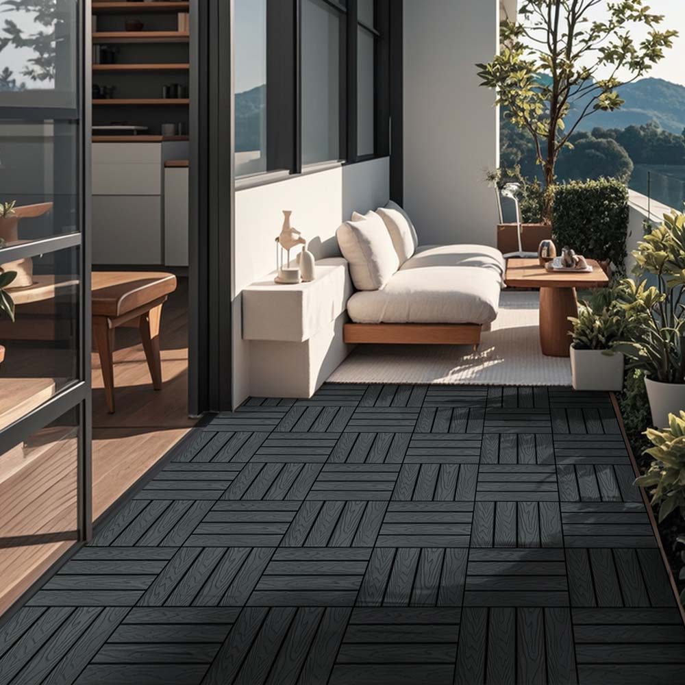 HOME DELUXE Holzfliesen WPC Klickfliesen BAVARO günstig online kaufen