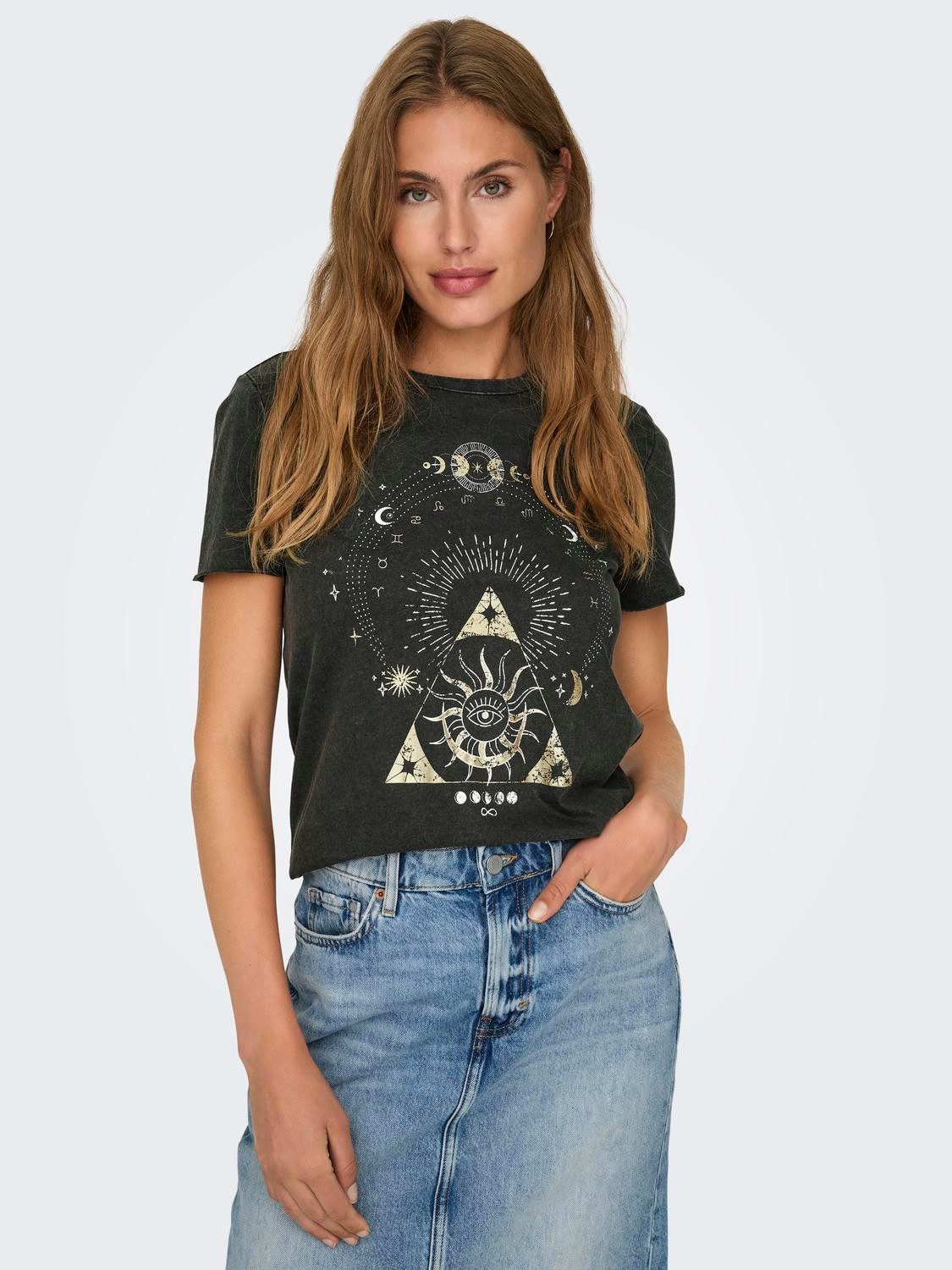 ONLY Rundhalsshirt ONLLUCY REG S/S TOP günstig online kaufen