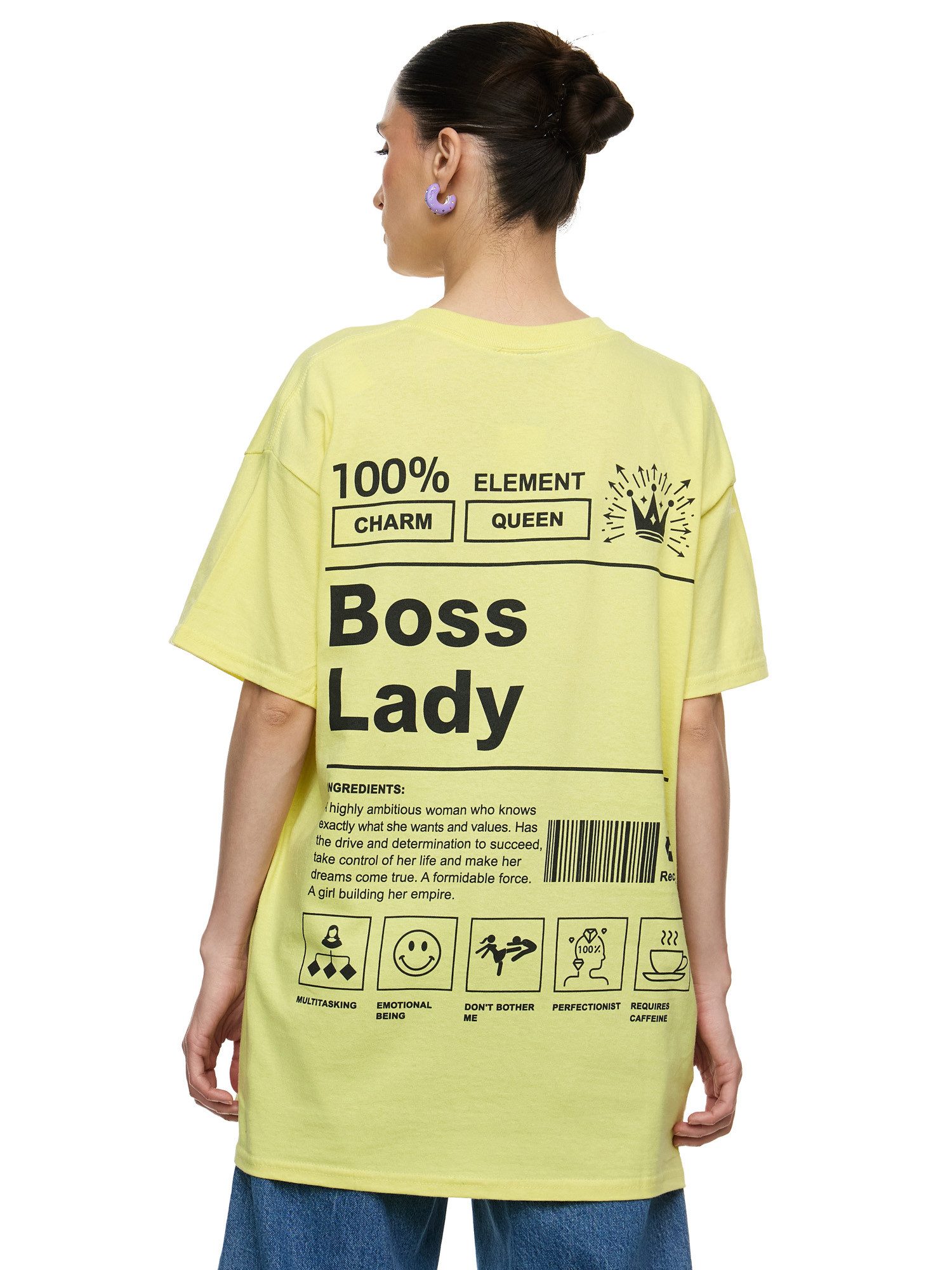 Worldclassca T-Shirt Worldclassca Oversized Print GIRL günstig online kaufen