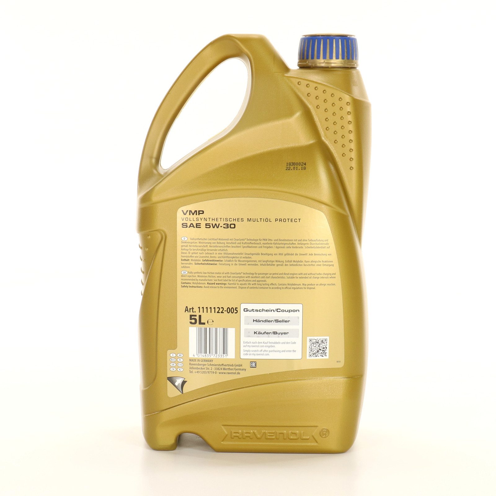 Ravenol Motoröl Ravenol Protect VMP Motoröl Öl 5W30 5L ACEA A3/B4/C3 MB229.31/51