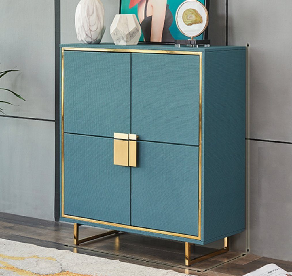 JVmoebel Sideboard Modern Sideboard Blau Wohnzimmer Kommode Luxus Regale Möbel Neu (1 St., Sideboard), Made in Europe