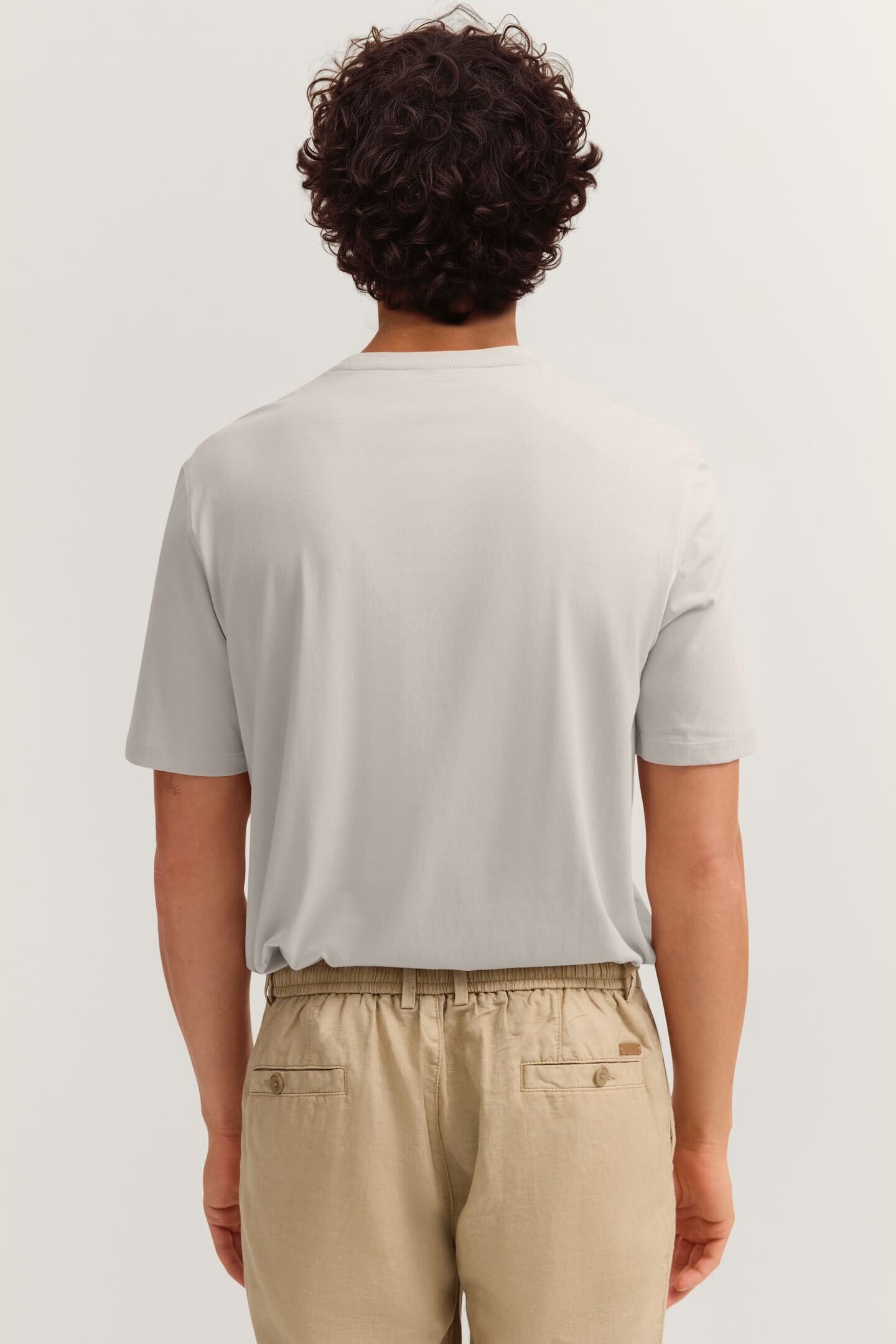 bugatti T-Shirt Basic aus Baumwolle Modern Fit Rundhals