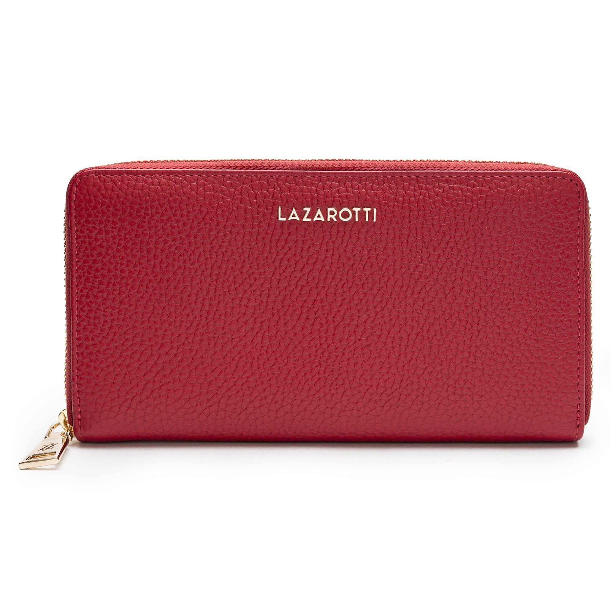 Lazarotti Geldbörse Bologna Leather, Leder red