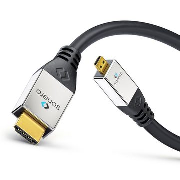 sonero sonero® Premium High Speed Micro HDMI Kabel mit Ethernet, 2,00m, Ultra HDMI-Kabel
