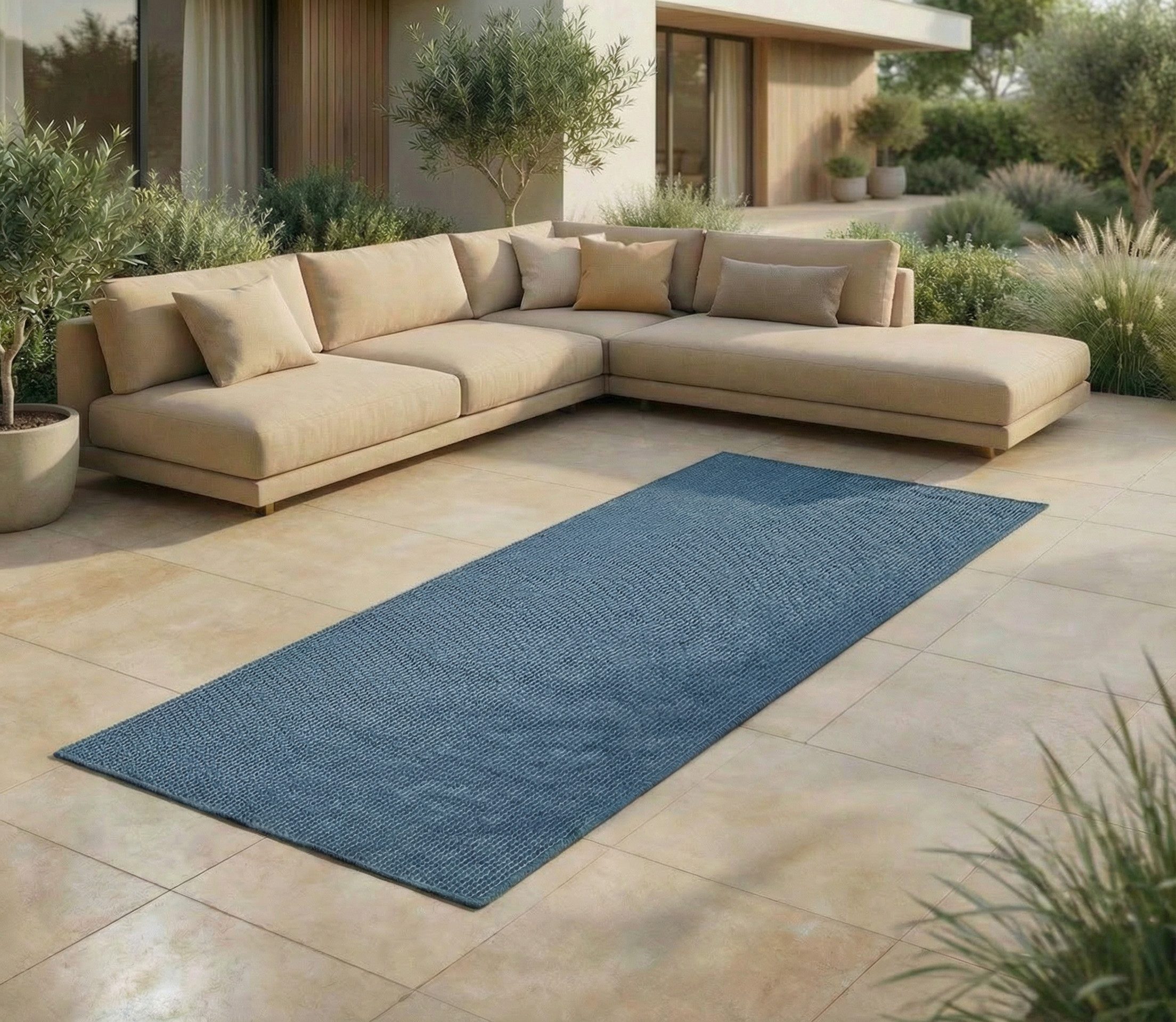 Jimri Outdoorteppich Keywest, Läufer, Outdoor Teppich Balkonteppich Terassenteppich