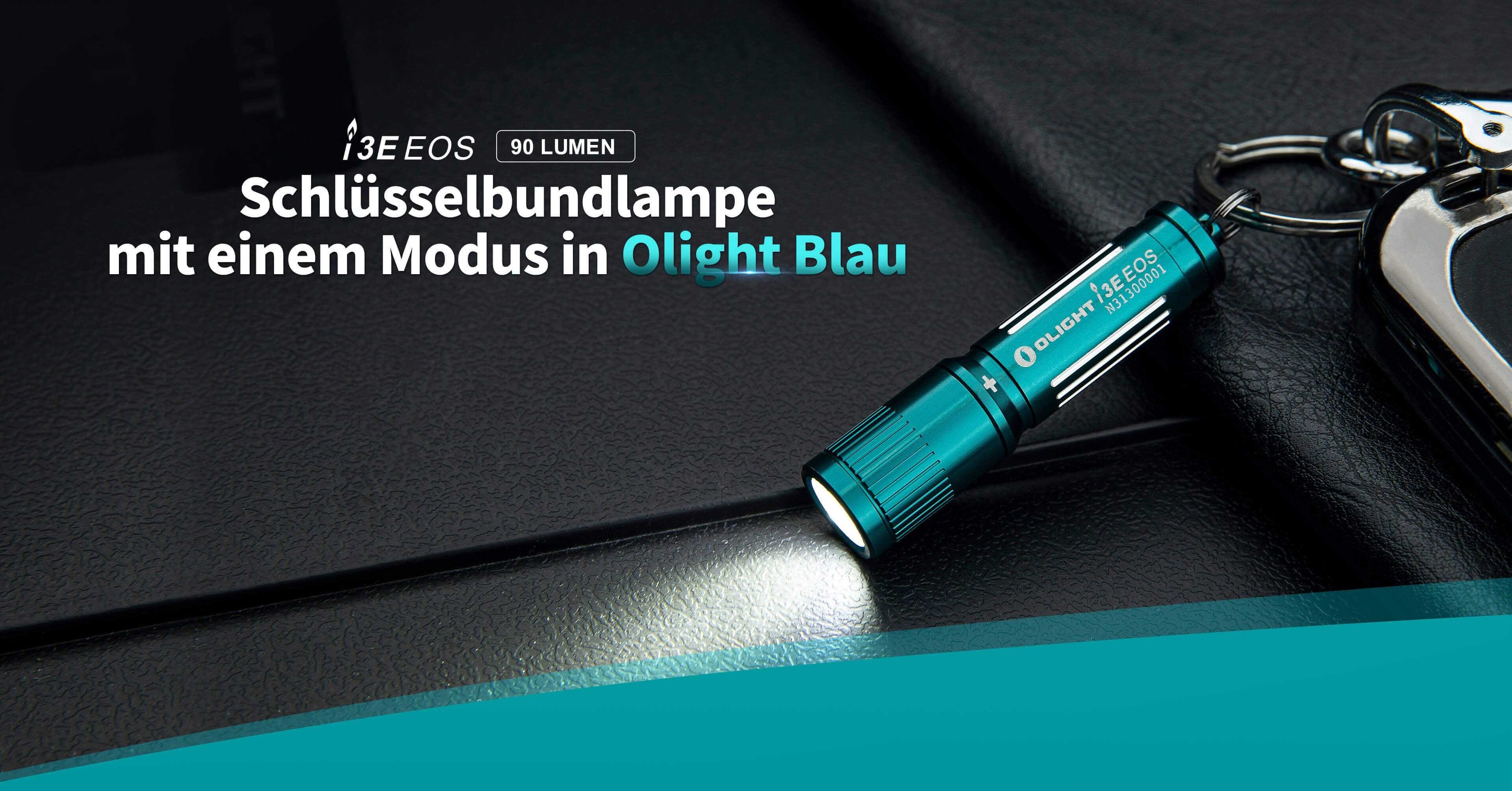 90 Schlüsselanhänger Blau Olight EOS OLIGHT OLIGHT Taschenlampe Mini I3E LED Taschenlampe Lumen