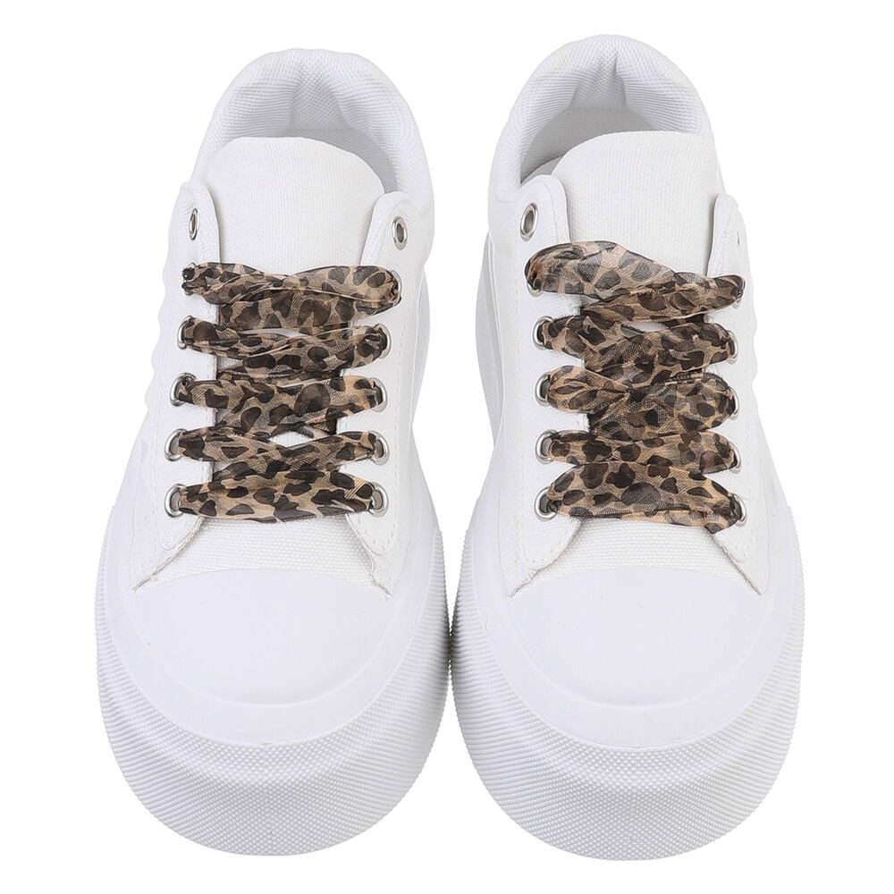 Ital-Design Damen High-Top Freizeit Sneakerboots (88671511) Flach Sneakers High in Weiß