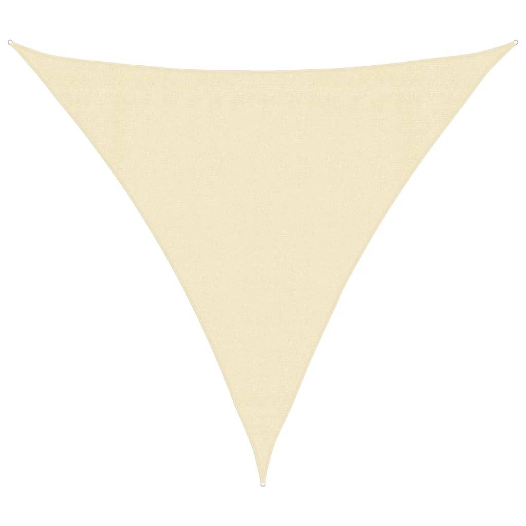 Sonnensegel Sonnensegel HDPE Dreieckig 3,6x3,6x3,6 m Creme