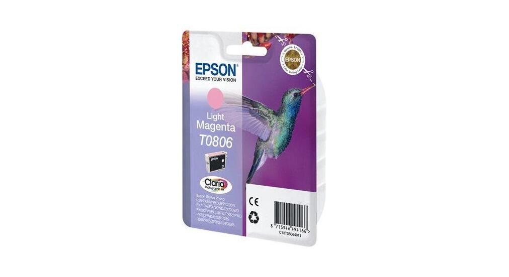 Thumbnail - Epson Epson T0806 Kolibri Druckerpatrone magenta hell Tintenpatrone