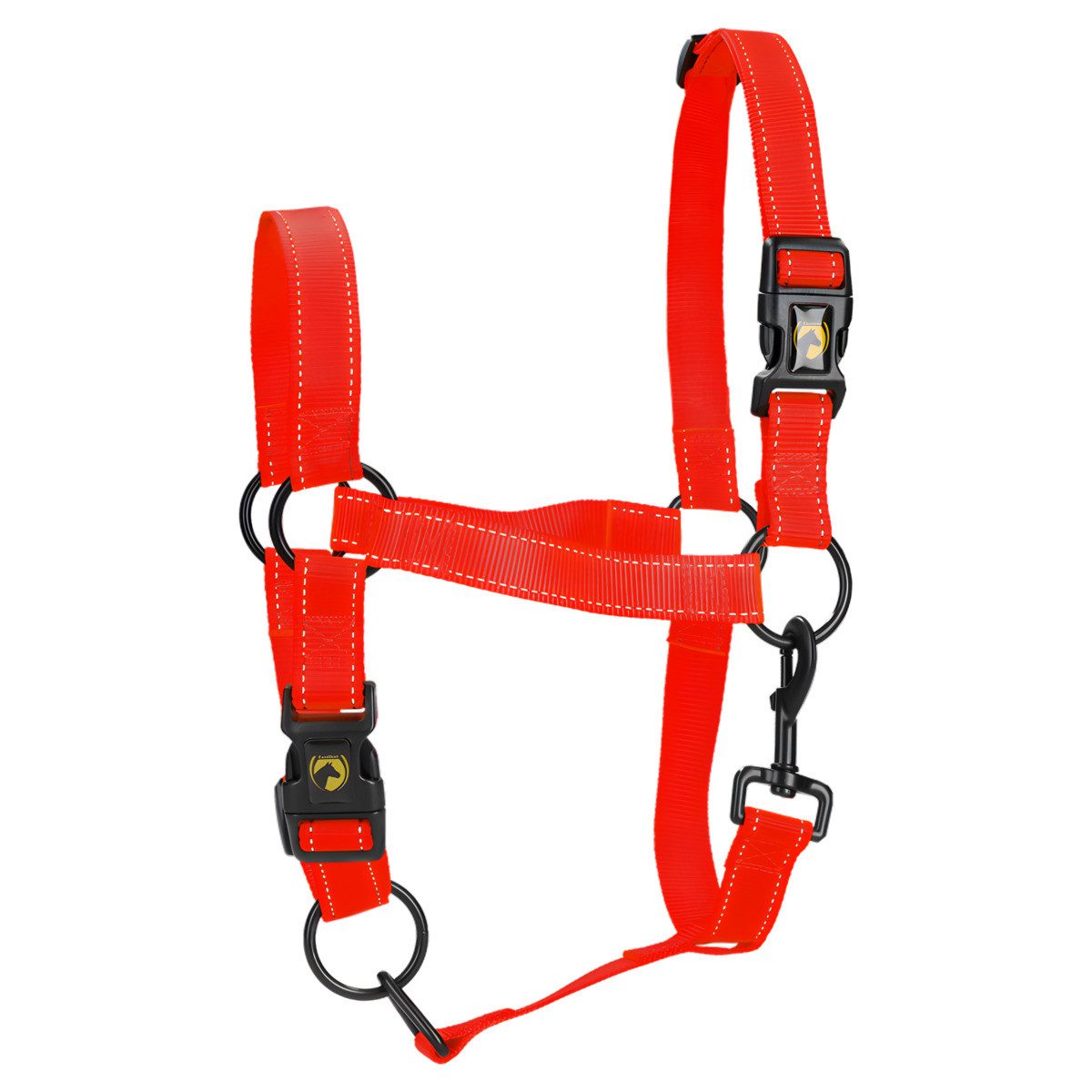 Excellent Horse Pferdestirnriemen Premium Halfter rot