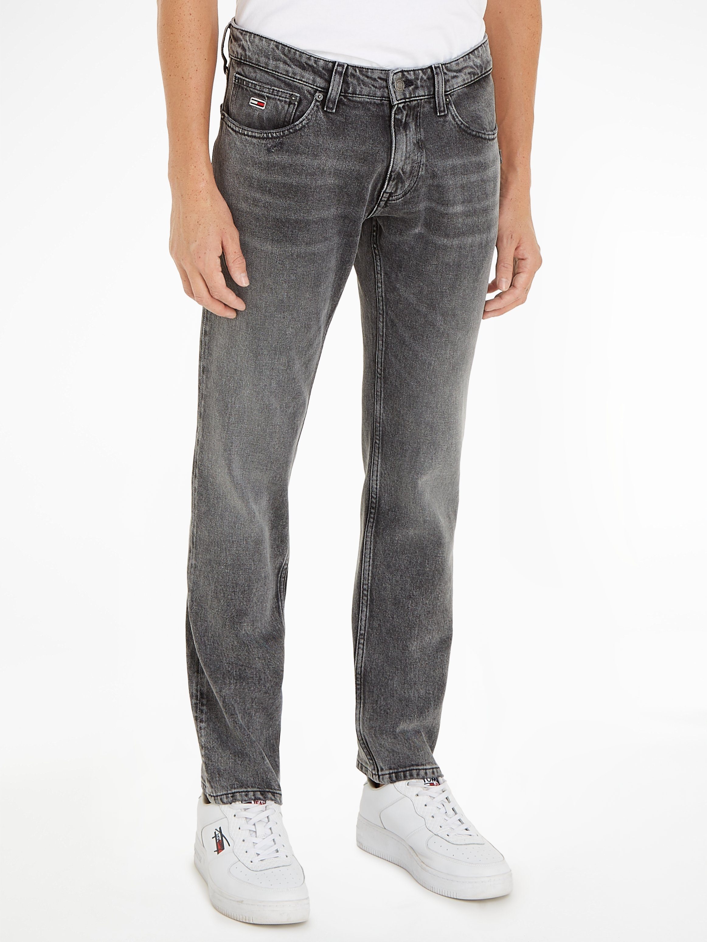 Denim Jeans Tommy SCANTON 5-Pocket-Style Black im Slim-fit-Jeans SLIM