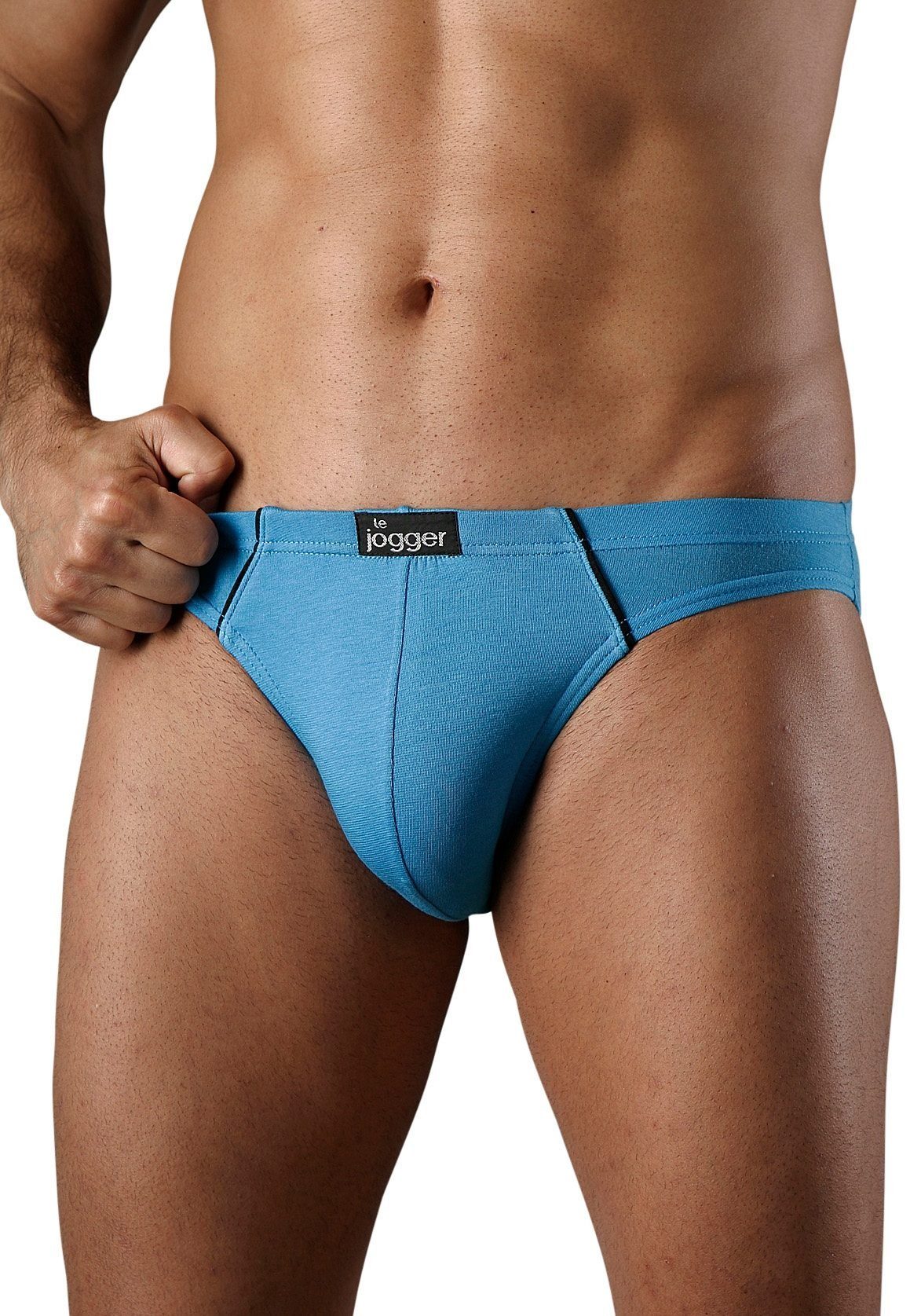le jogger® Slip Minislip (Packung, 8-St), knappe Form, schöne Farben mit kontrastfarbenen Pipings
