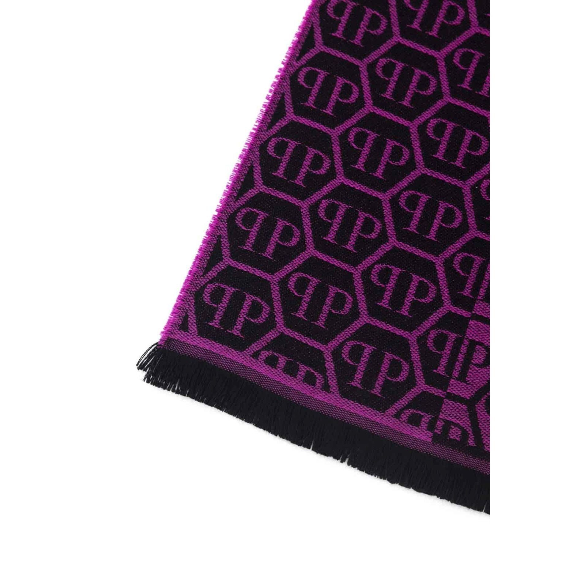 PHILIPP PLEIN Schal Philipp Plein, Purple-Schwarz, Designs modernen für Schal, Herren Mann Exklusive den