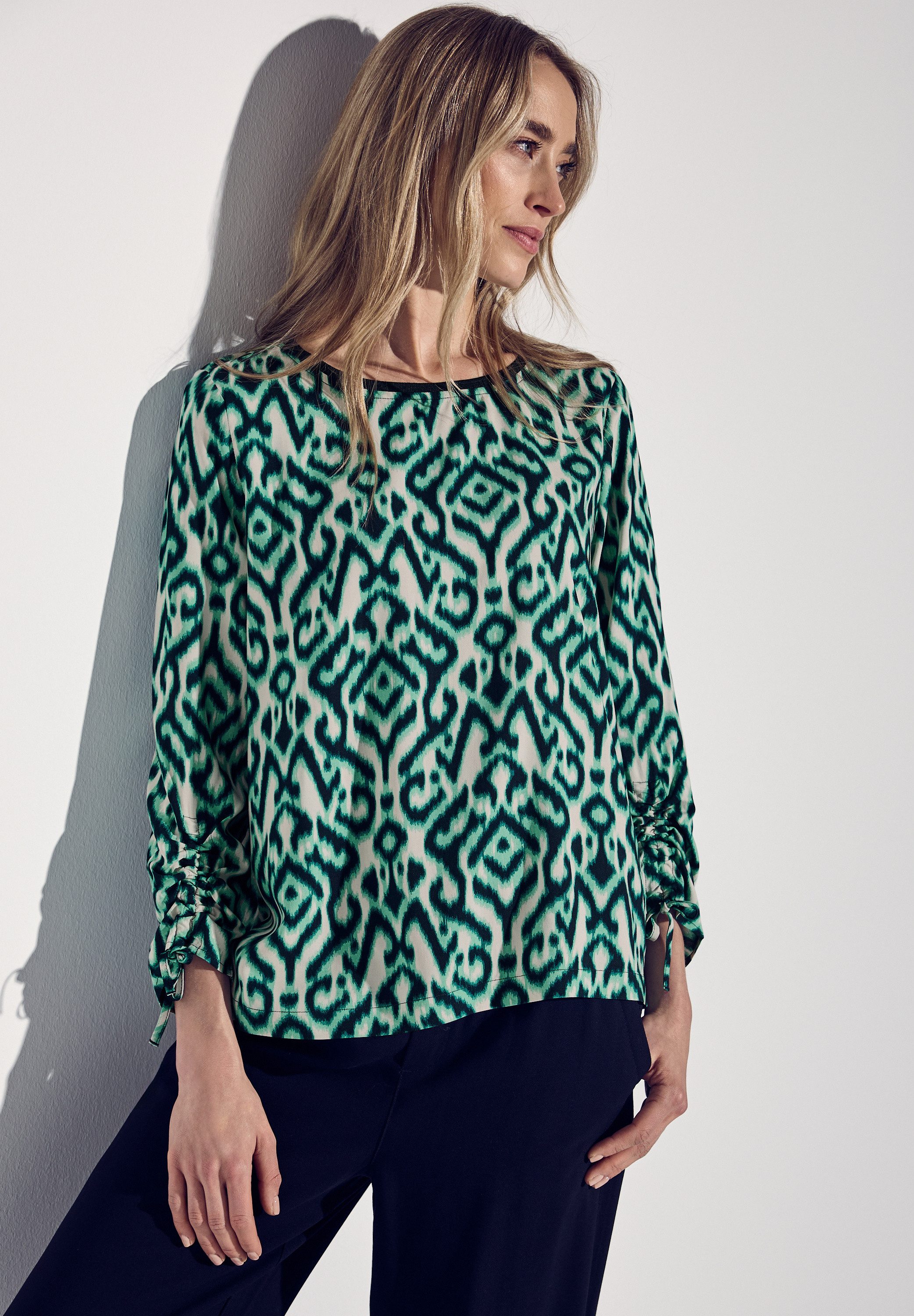 STREET ONE Hemdbluse mit 3/4 Ärmeln