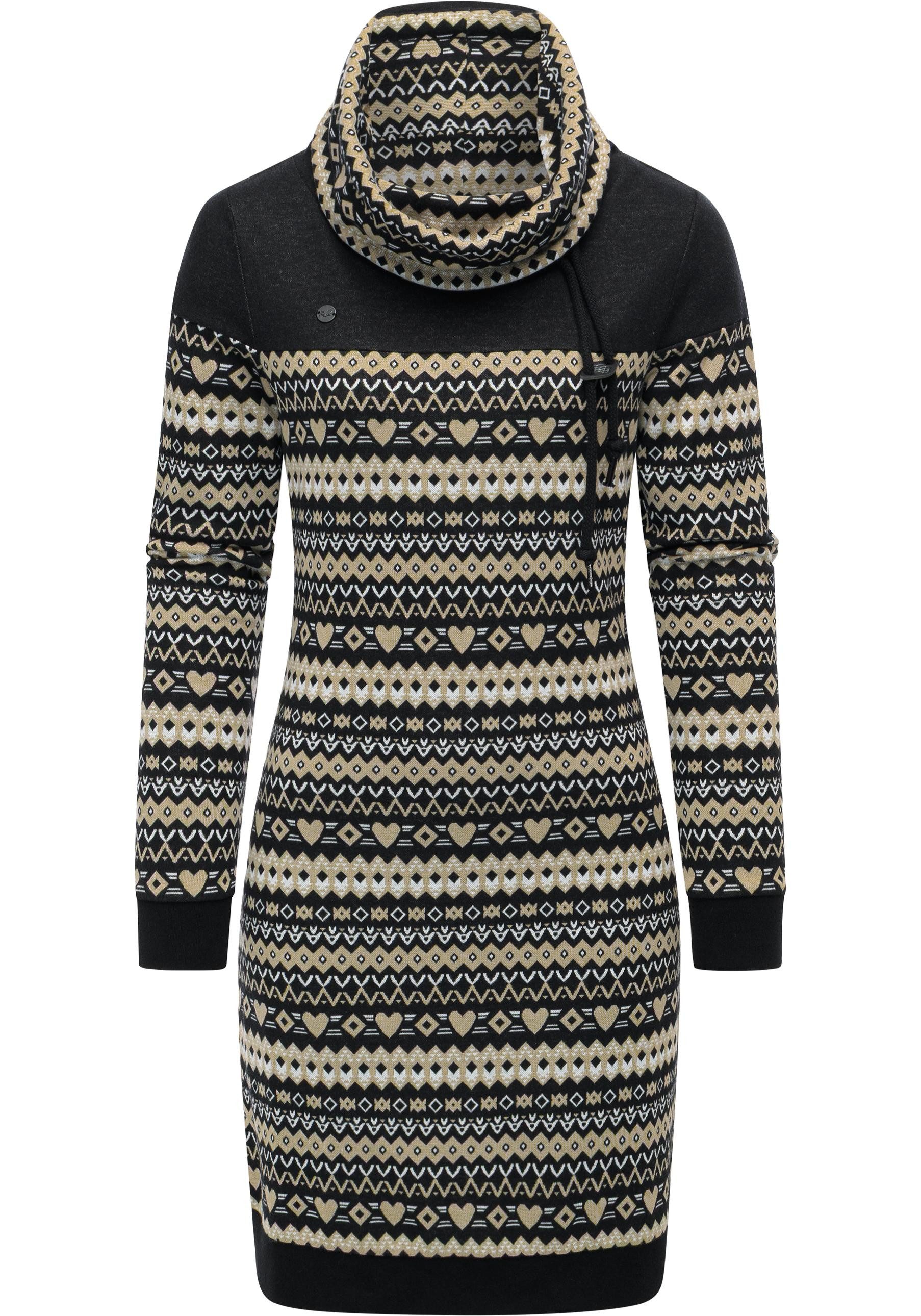 Ragwear Sweatkleid Chlloe Jacquard YOUMODO stylisches Langarmkleid mit vers günstig online kaufen