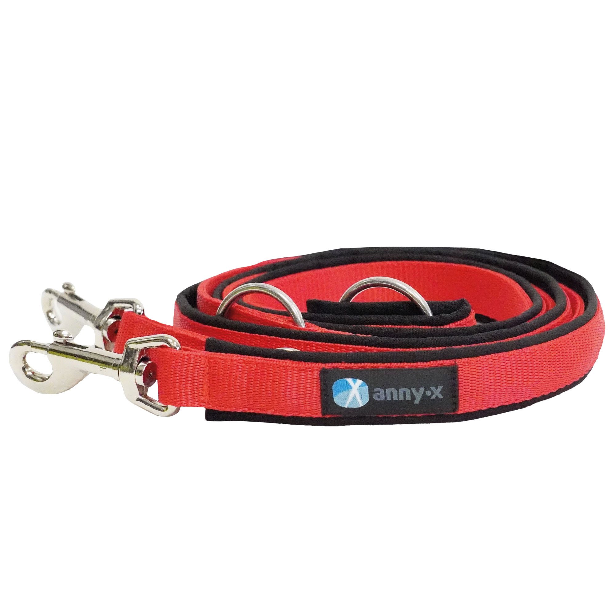 AnnyX Führleine Annyx Führleine Classic Bolt Fun 4fach verstellbar, Nylon (1-tlg), Aus abriebfesten Materialien