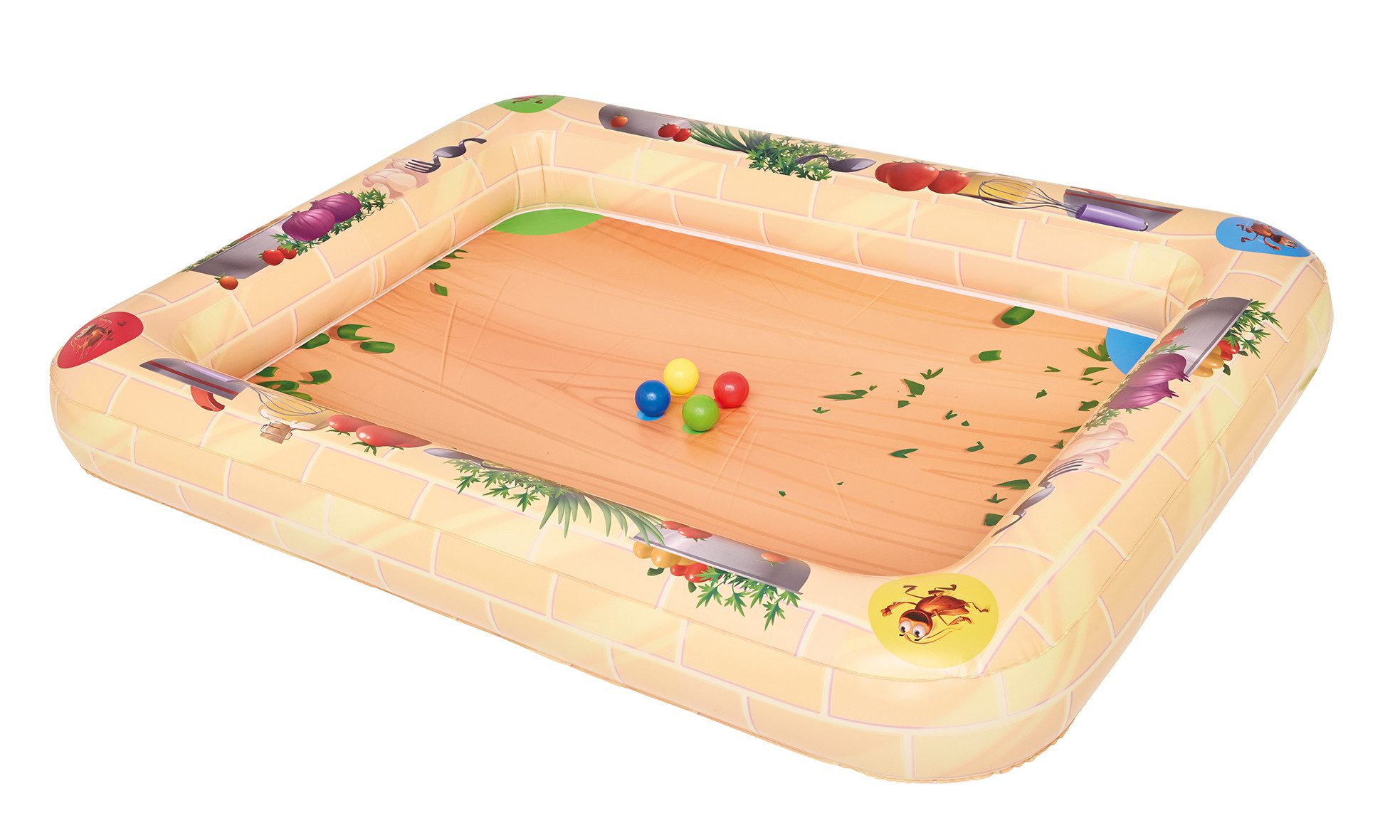 Happy People Spiel Ravensburger Wasserspiel Kakerlakak, Outdoorspiel, 2in1 Spielbrett und Pool