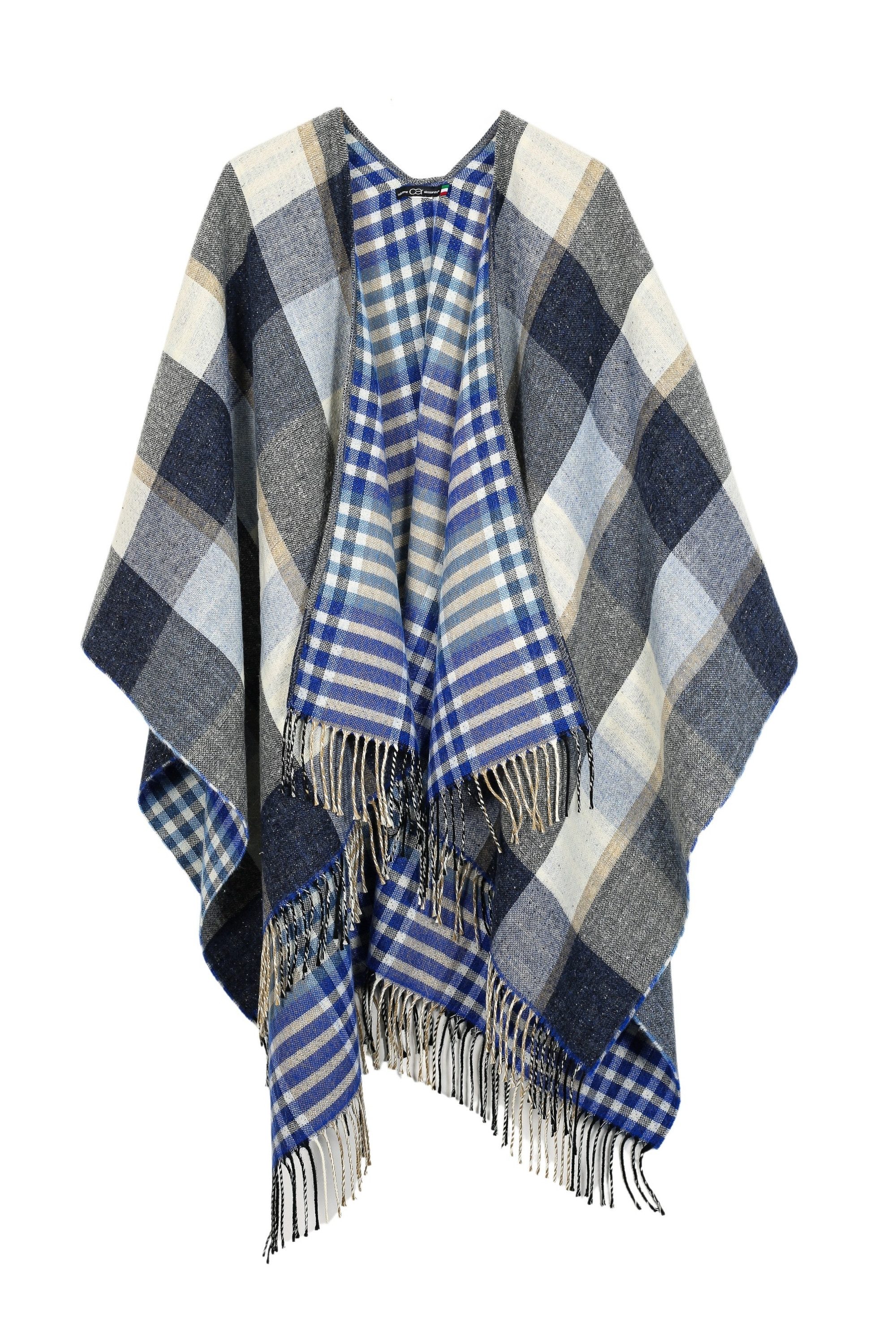 COLLEZIONE ALESSANDRO XXL-Schal Aspen, (1-St), Made in Italy, Kuschelweich, mit Karo