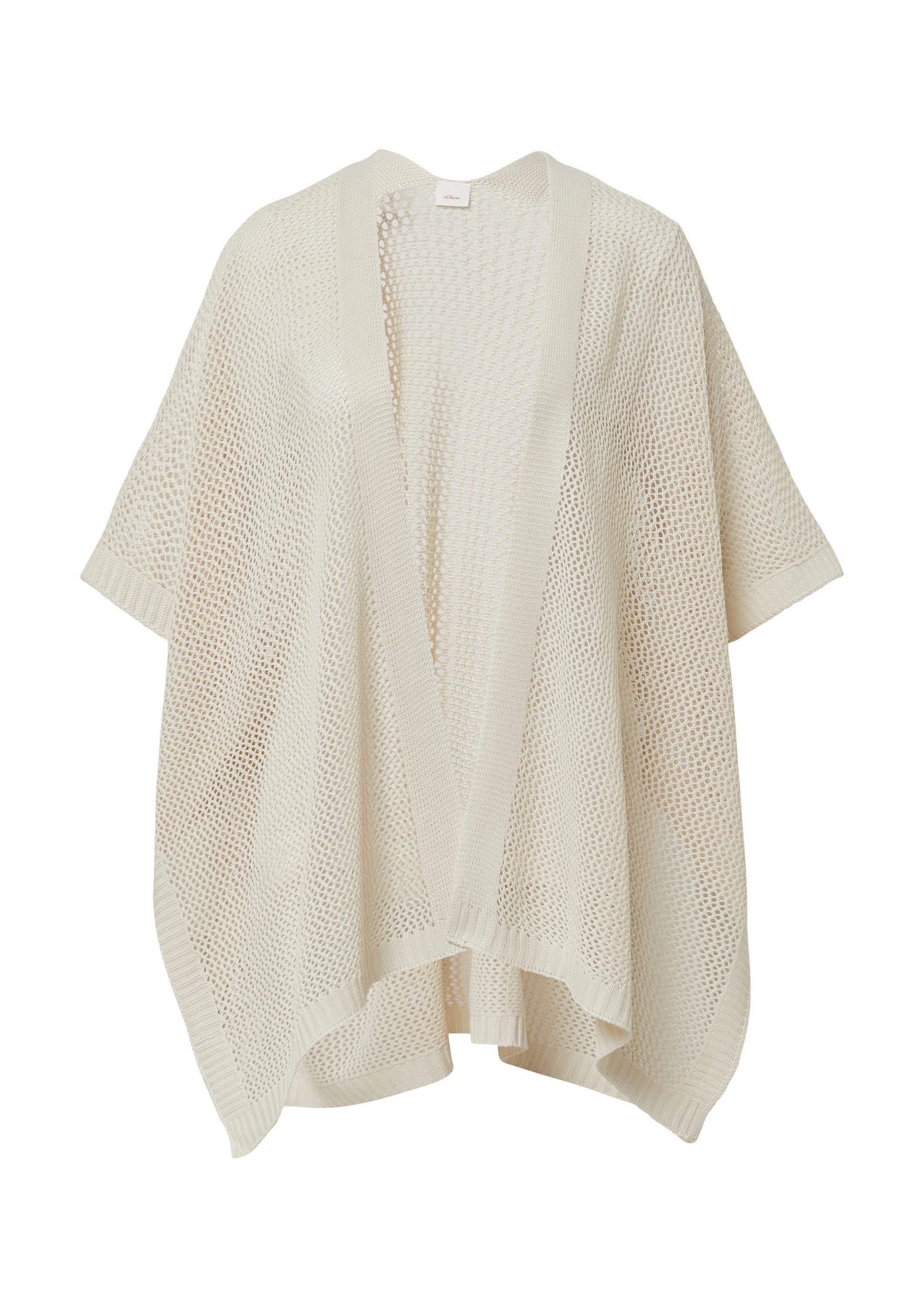 s.Oliver Poncho Indoor-Poncho Leichter Strickponcho günstig online kaufen