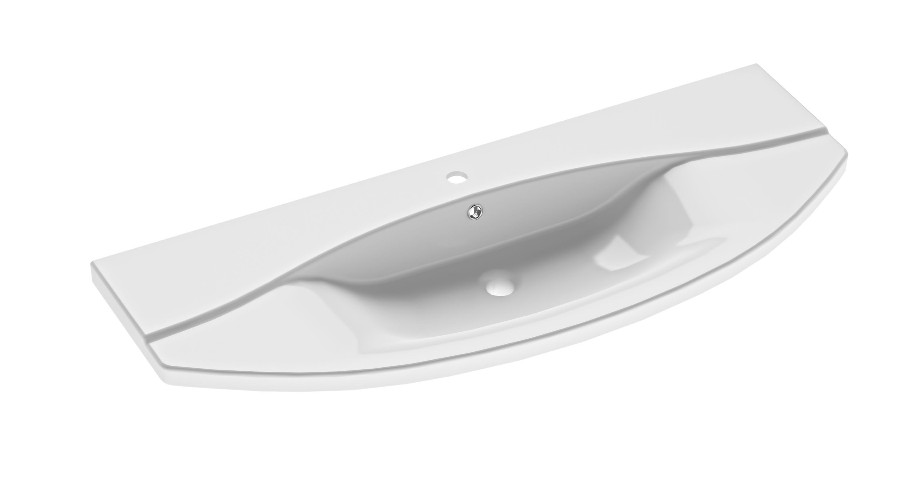 PELIPAL Badmöbel-Set Serie 4010 Keramikwaschtisch Waschtisch Keramik weiß 120,5 cm