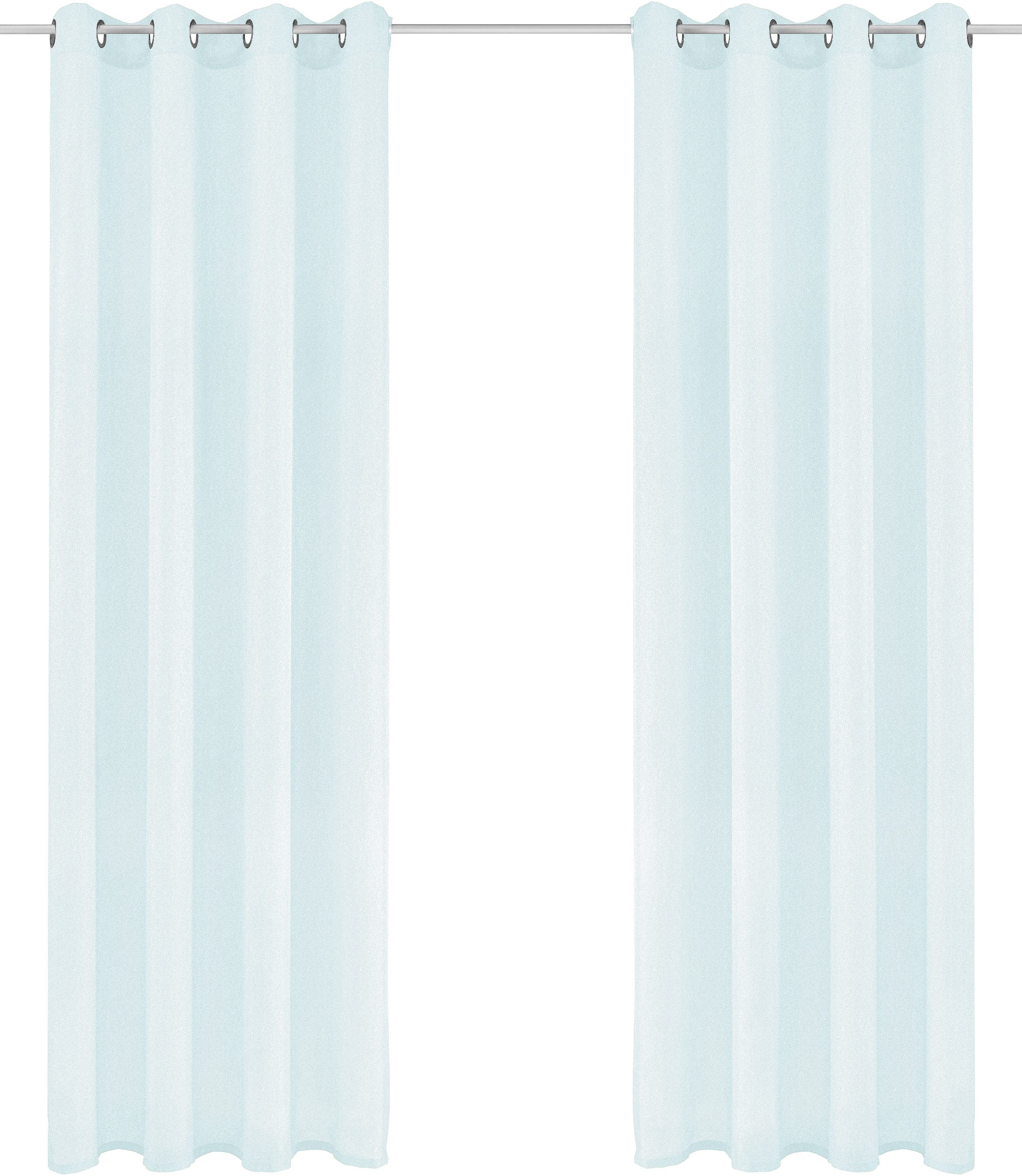 OTTO home Gardine XANA (1 St), Ösen, transparent, Voile, Bestseller, einfarbig, 1 bzw. 2er Set, pflegeleicht, Bestseller!