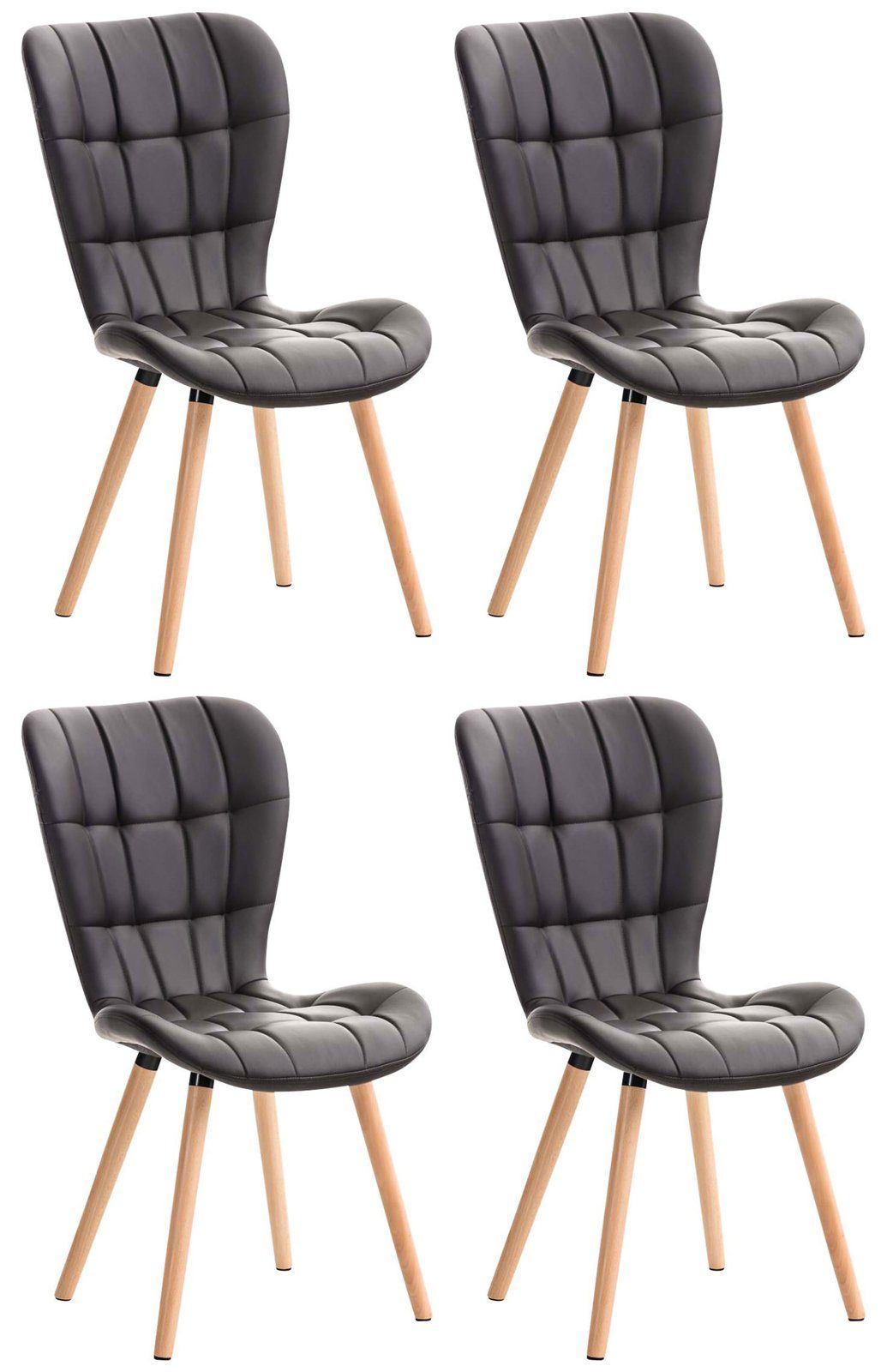 CLP Esszimmerstuhl Elda Kunstleder (4er Set), günstig online kaufen