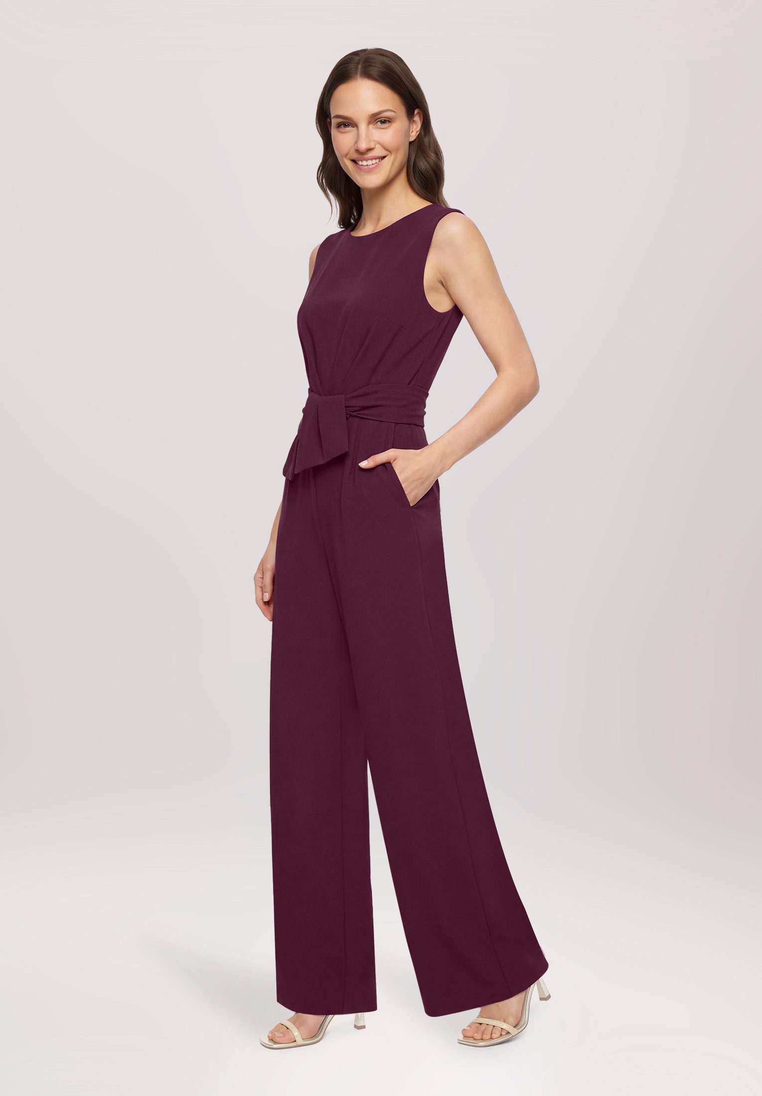 Vera Mont Overall Damen mit weitem Bein (1-tlg) Bunddetail