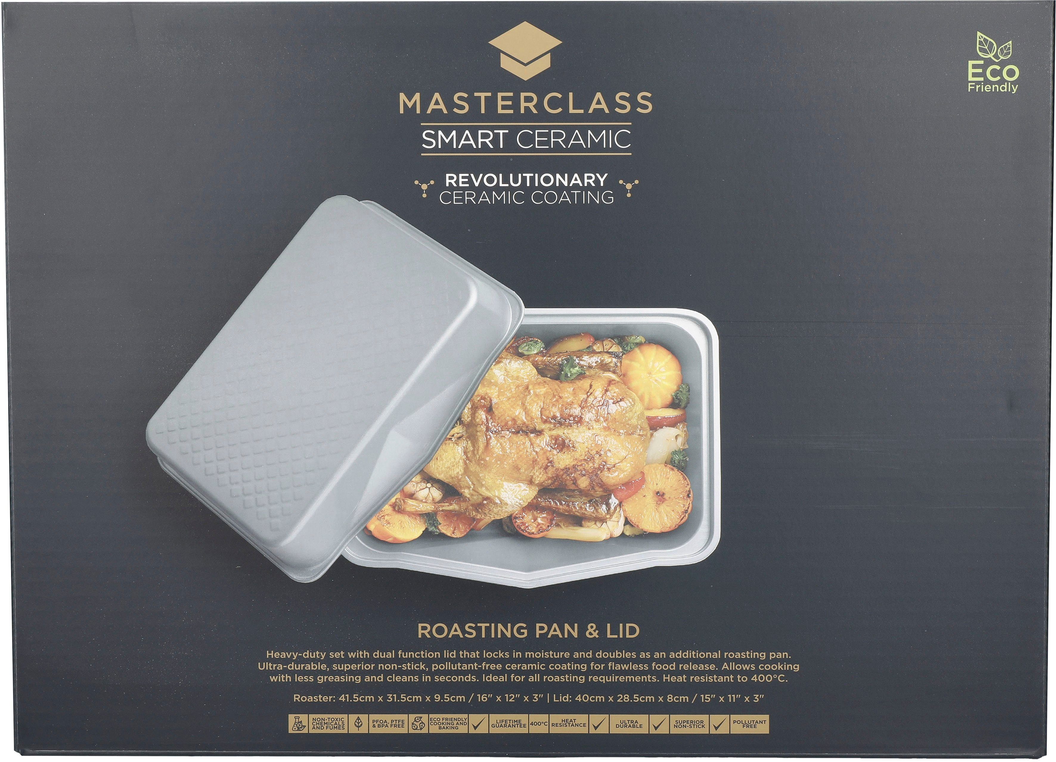 (Set MasterClass robuster MasterClass Antihaftbeschichtung, 2-tlg), Backform Smart mit Kohlenstoffstahl Ceramic,