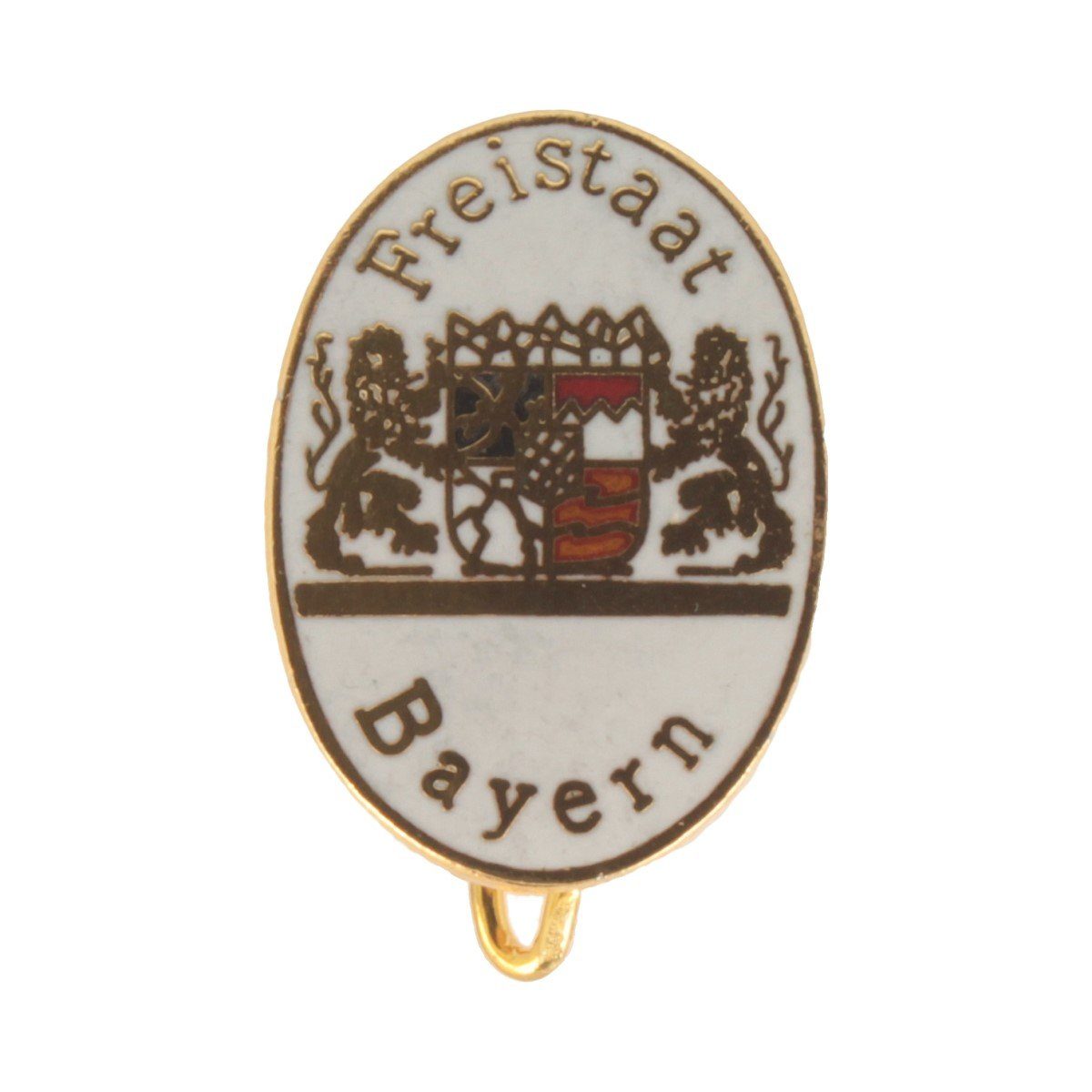 Breiter Anstecknadel, Emblem Freistaat Hutanstecker Bayern