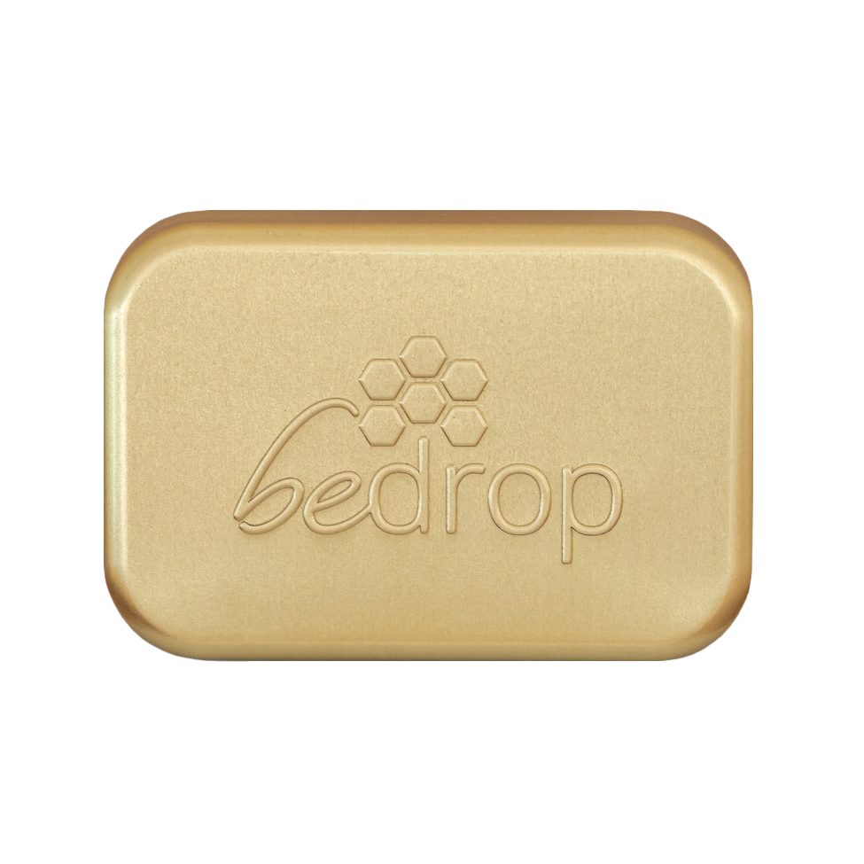 bedrop Seifenschale Seifendose aus Aluminium mit Abtropfgitter für Seife & Shampoo, Seifendosenabtropfbehälter, 1-St. von bedrop