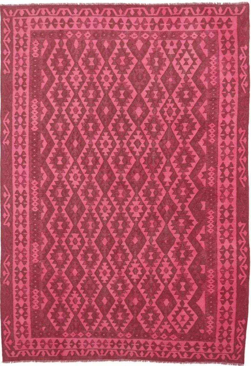 Orientteppich Kelim Afghan Heritage Limited 206x292 Handgewebter Moderner, Nain Trading, rechteckig, Höhe: 3 mm | Kurzflor-Teppiche
