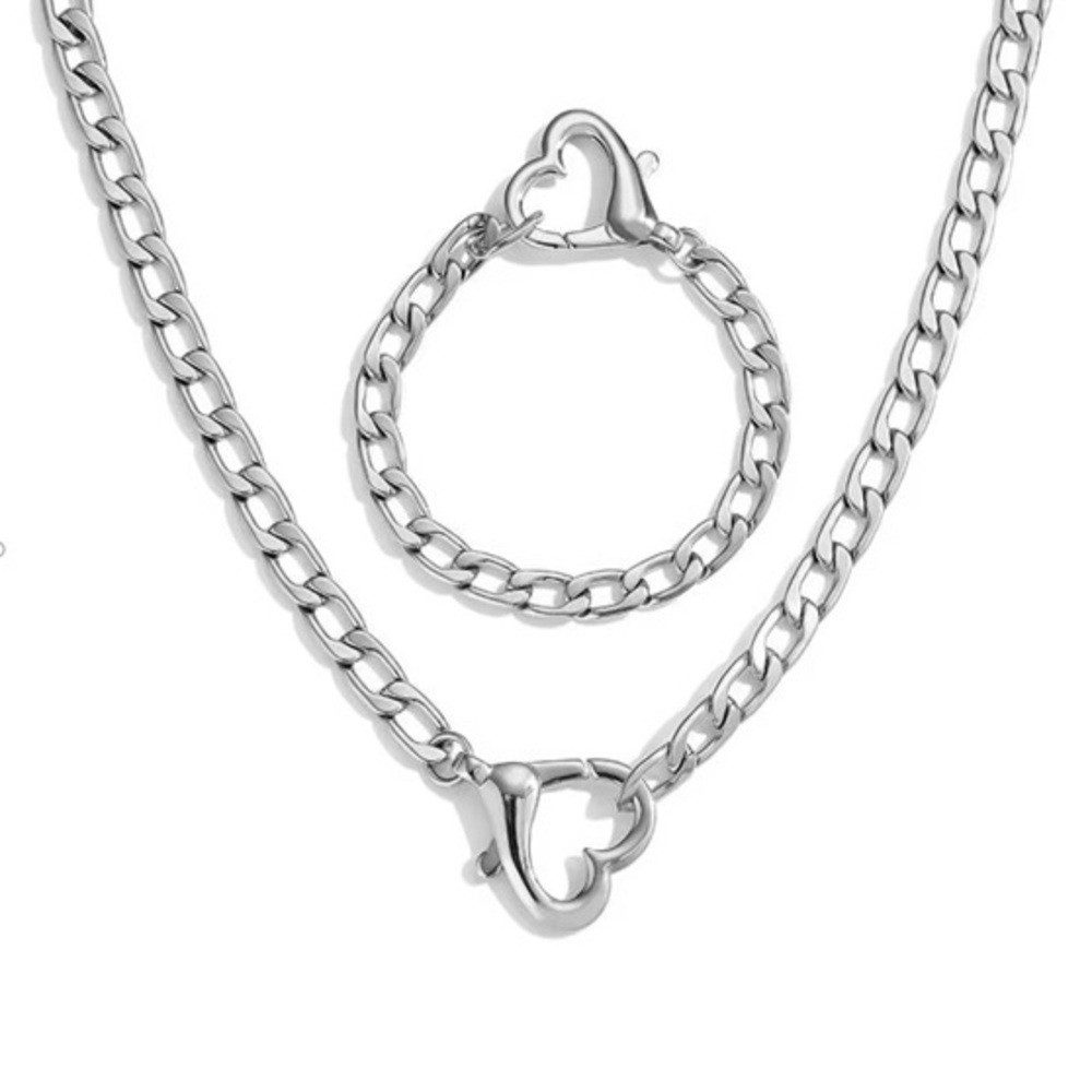 ROUGEMONT Schmuckset Damen Statement Schmuckset Herz Design Wasserfest Hypo günstig online kaufen