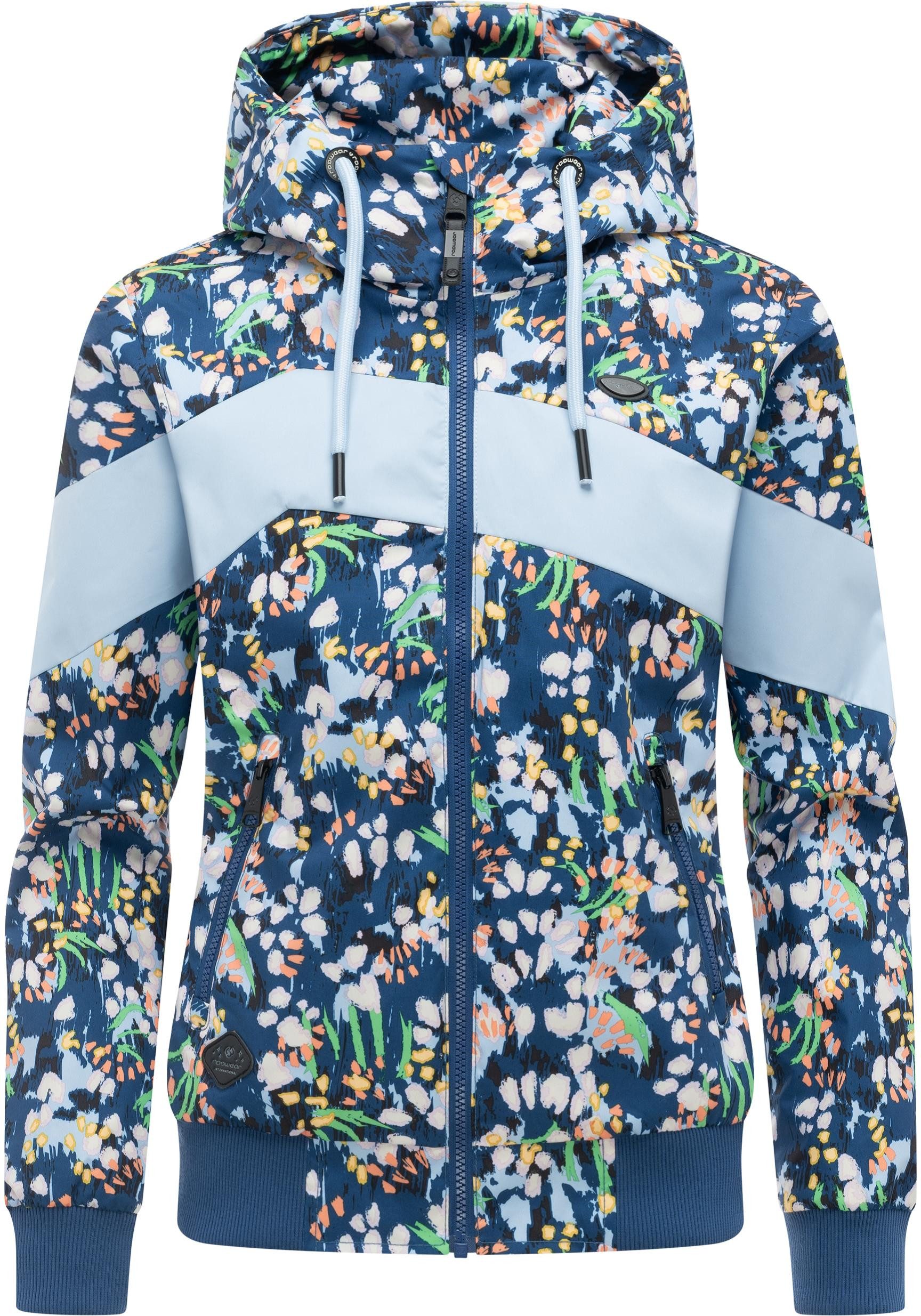 Ragwear Outdoorjacke Nuggie Block Flower modische Damen Freizeitjacke mit f günstig online kaufen