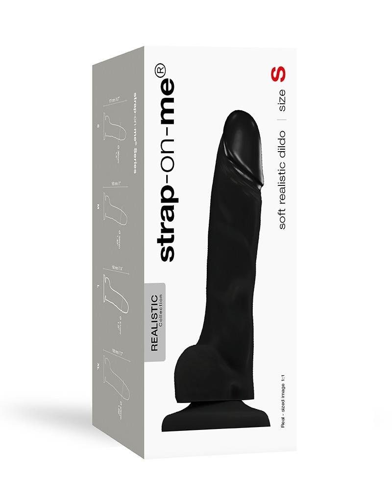 strap-on-me® Strap-on-Dildo Soft Realistic Dildo S schwarz | Strap-on-Dildos