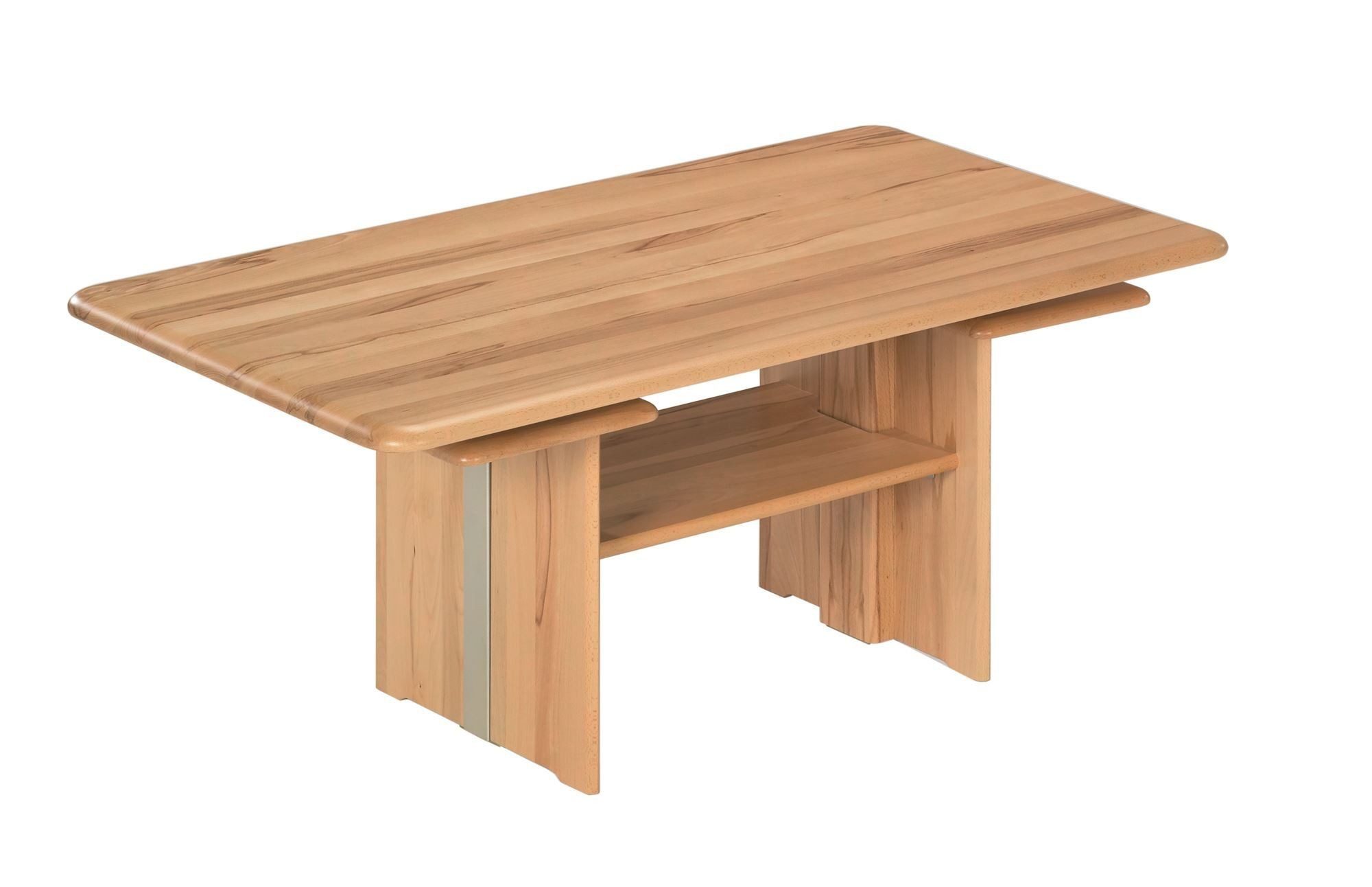 58 aufm Kessel Couchtisch Holz massiv Caimile 120 x 70 x 55 Couchtisch Massivholz Kernbuche (Einzeln)